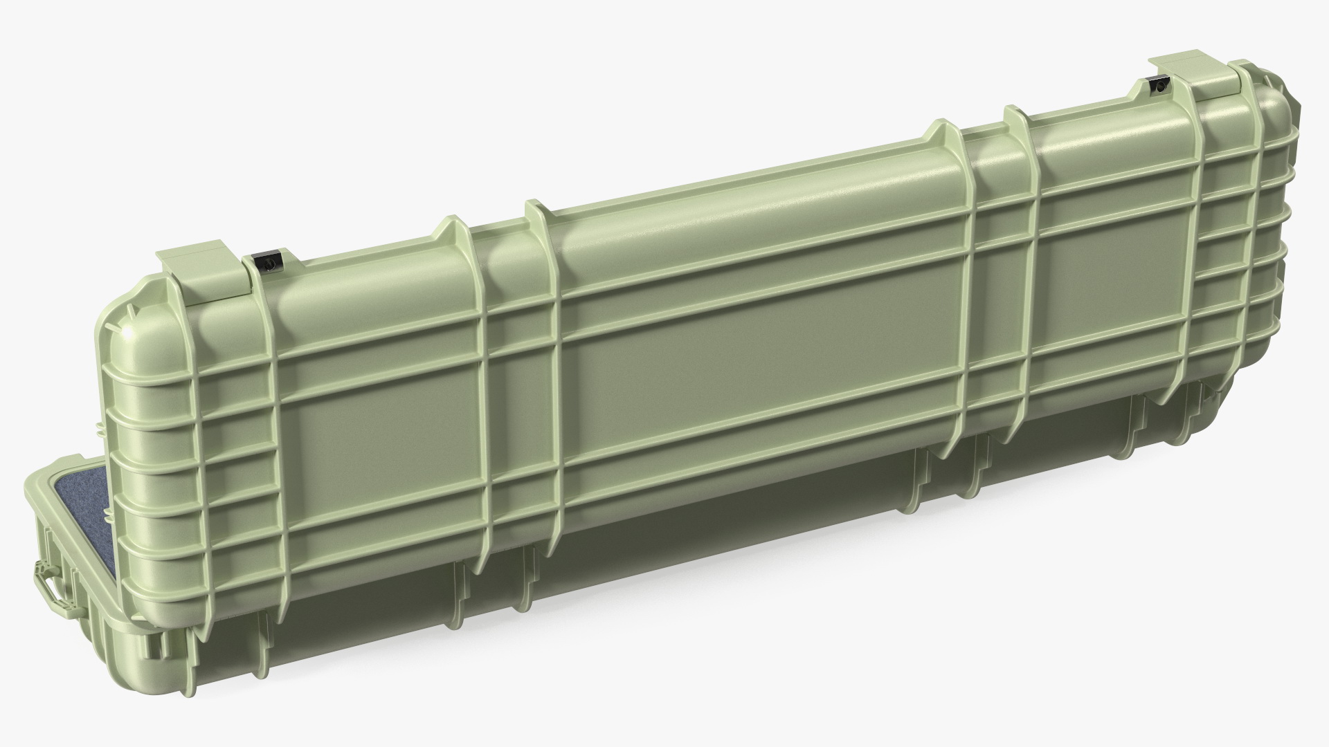 Open Military Hard Case Green 3D model