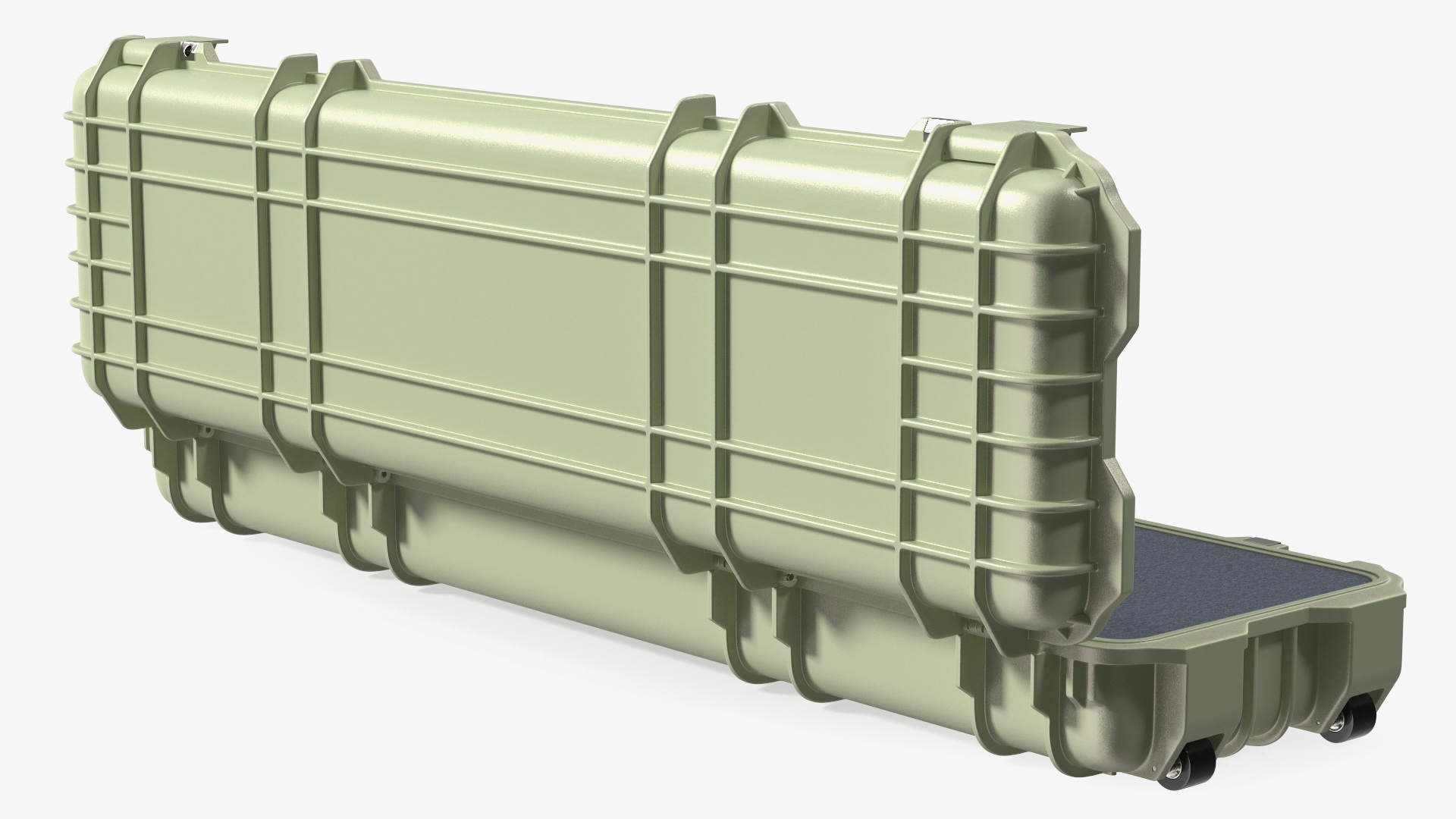 Open Military Hard Case Green 3D model