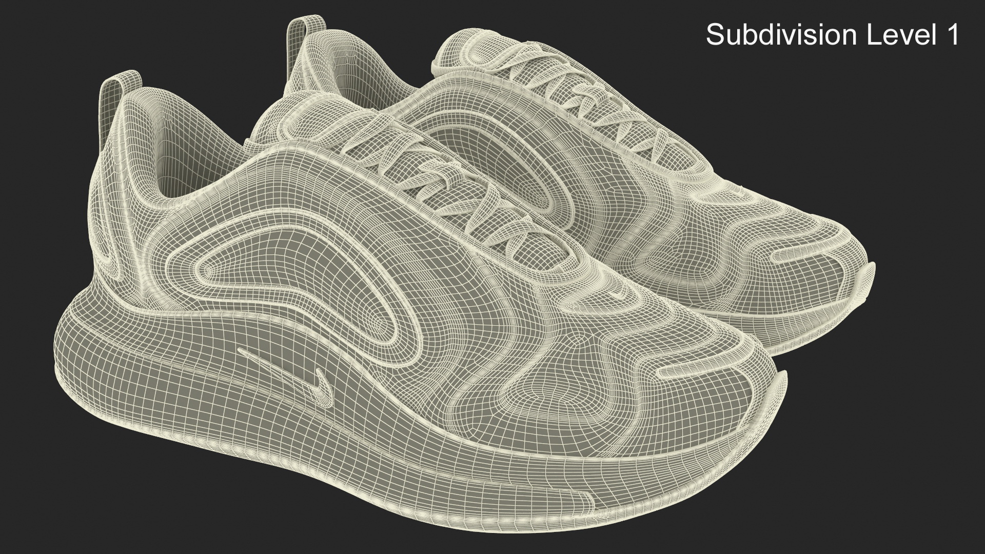 Nike Air Sneakers 720 Volt Green 3D
