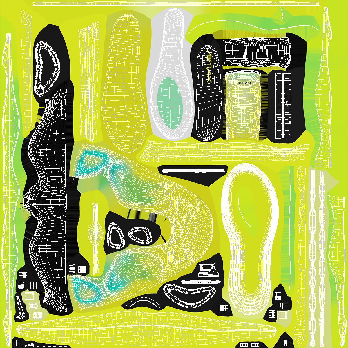 Nike Air Sneakers 720 Volt Green 3D
