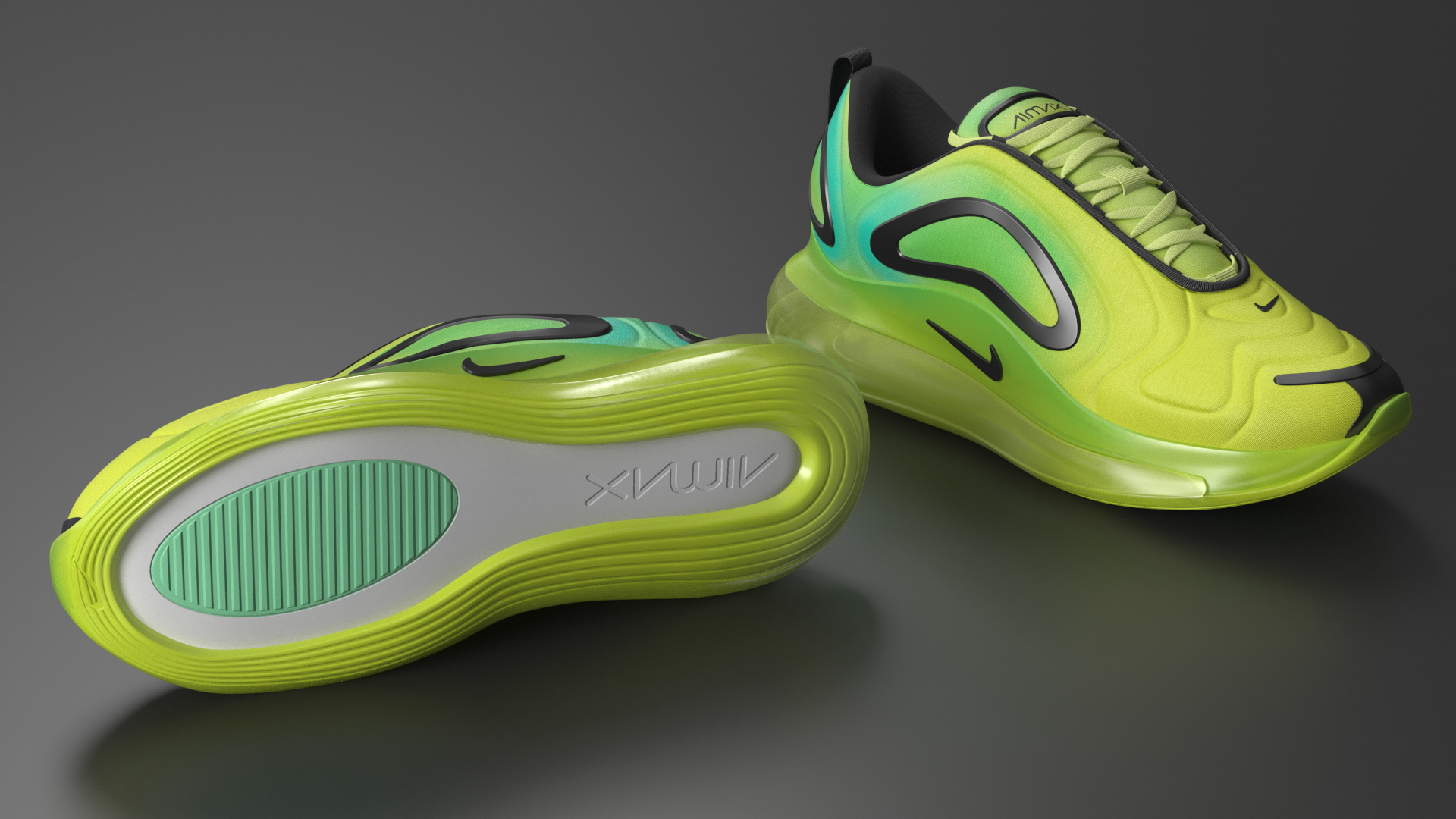 Nike Air Sneakers 720 Volt Green 3D