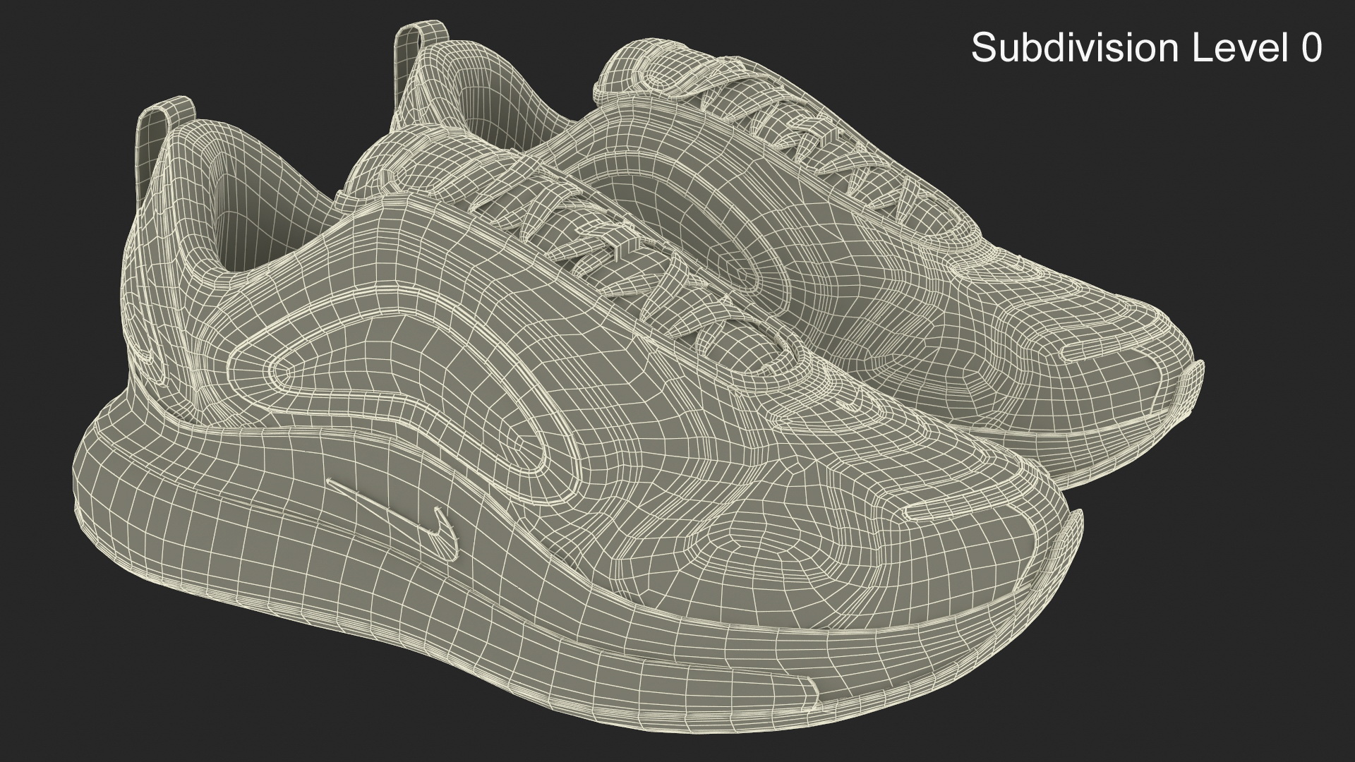 Nike Air Sneakers 720 Volt Green 3D