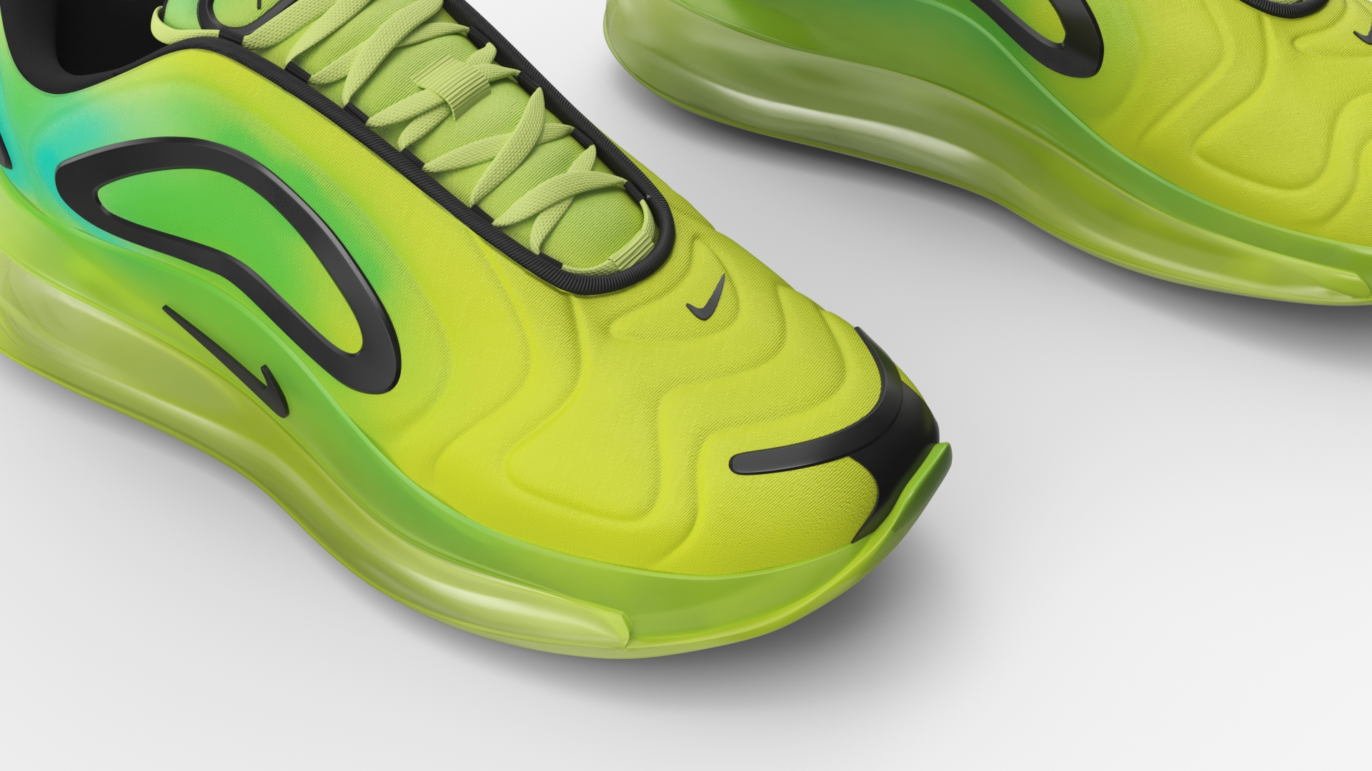 Nike Air Sneakers 720 Volt Green 3D