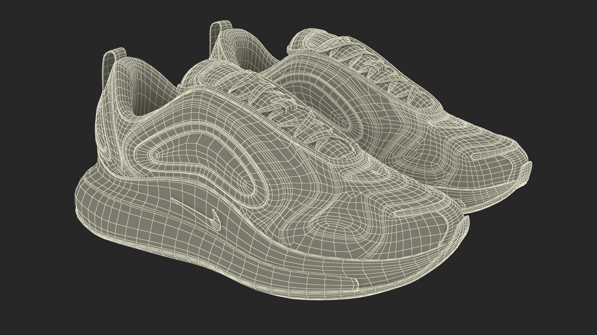 Nike Air Sneakers 720 Volt Green 3D