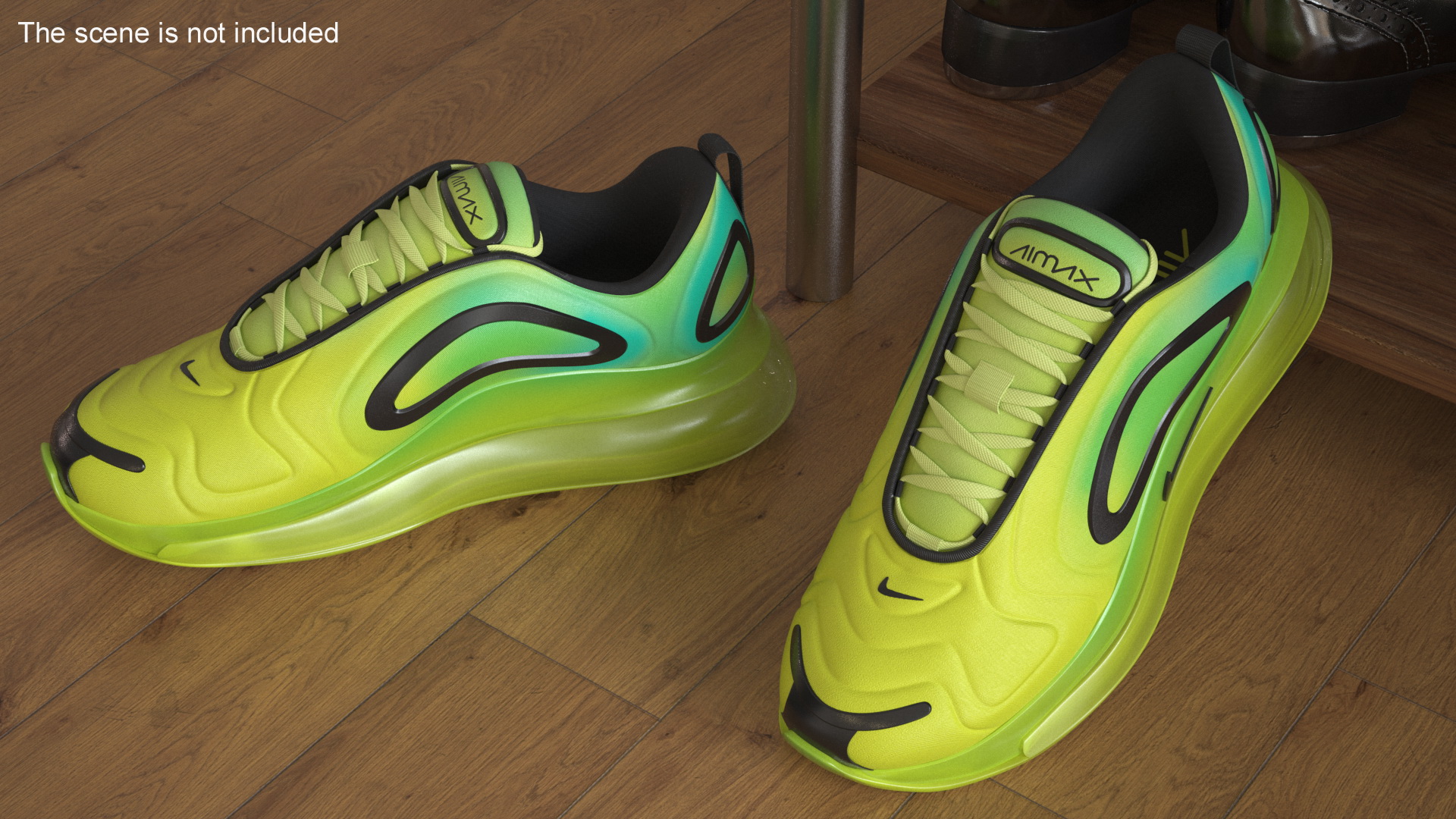 Nike Air Sneakers 720 Volt Green 3D