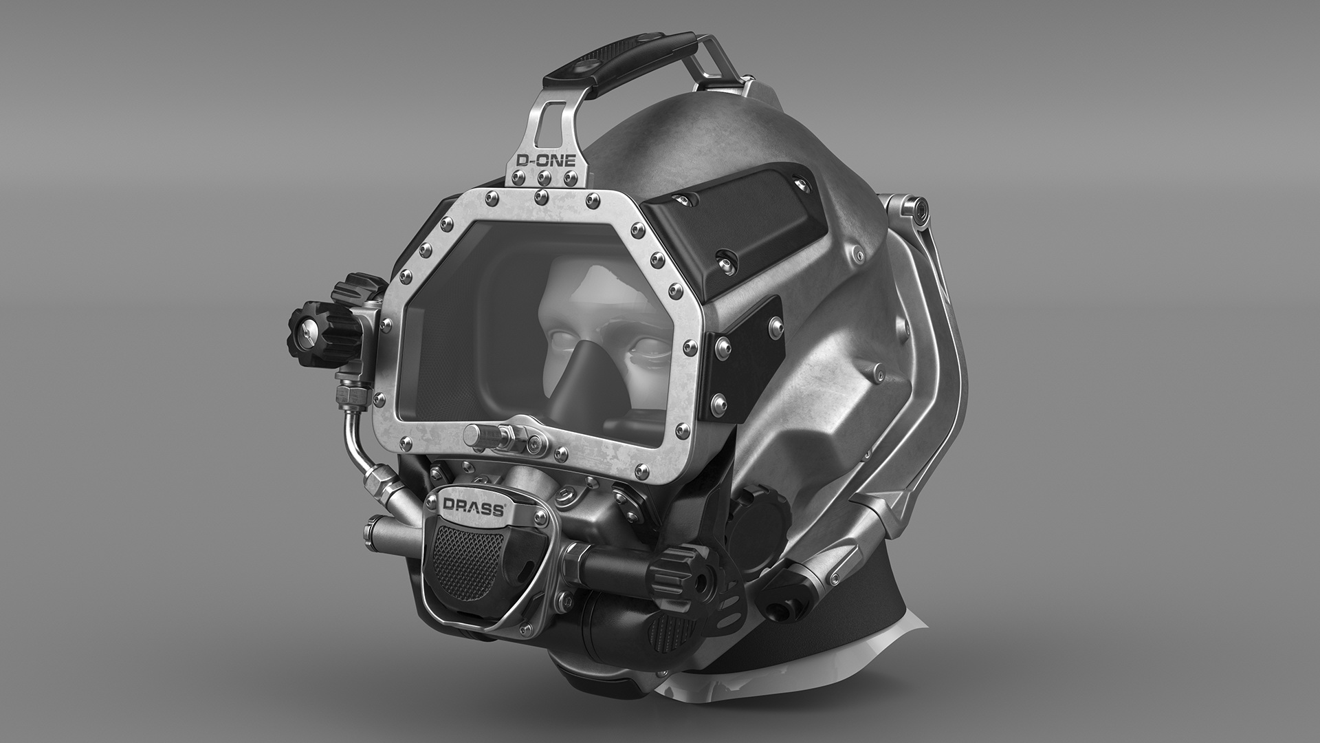 3D Commercial Diving Helmet Drass D One