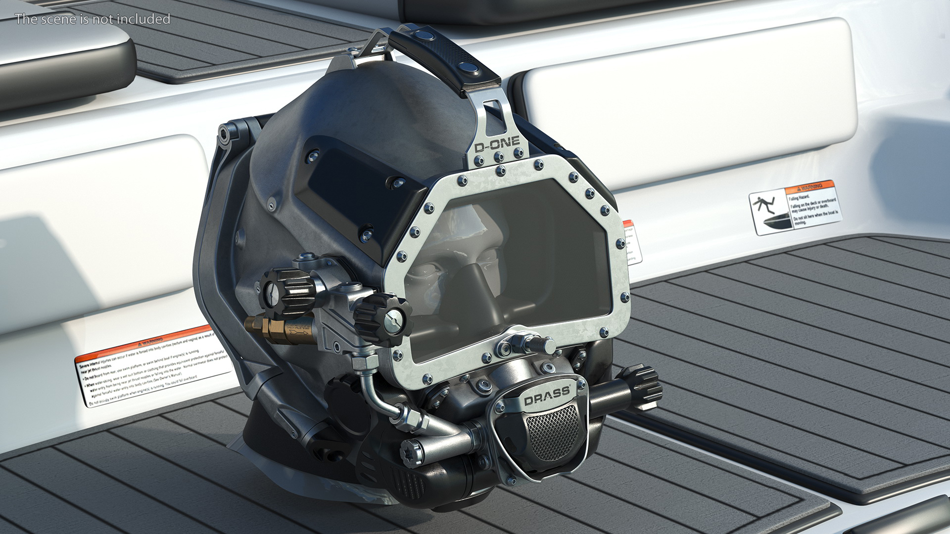 3D Commercial Diving Helmet Drass D One