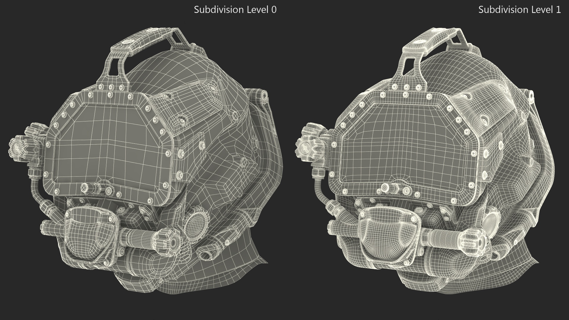 3D Commercial Diving Helmet Drass D One