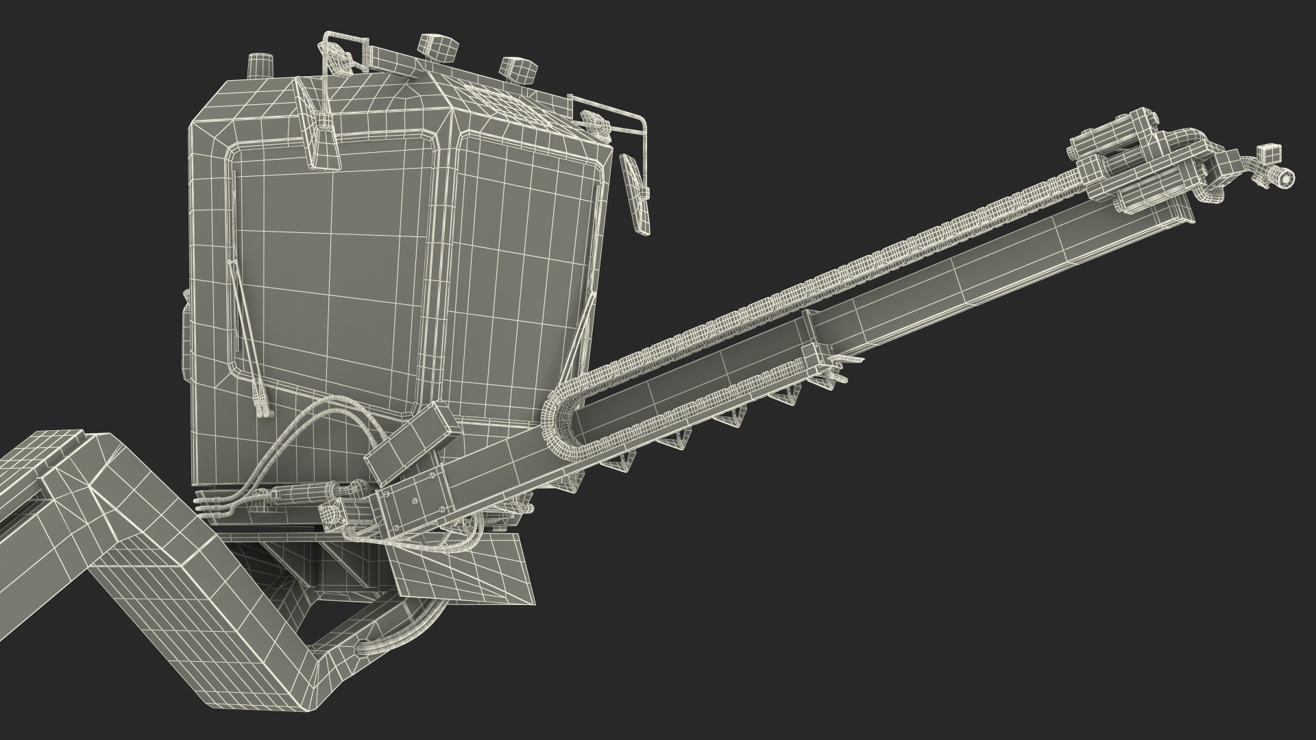 3D model Safeaero 220 Deicing Vehicle Working Position