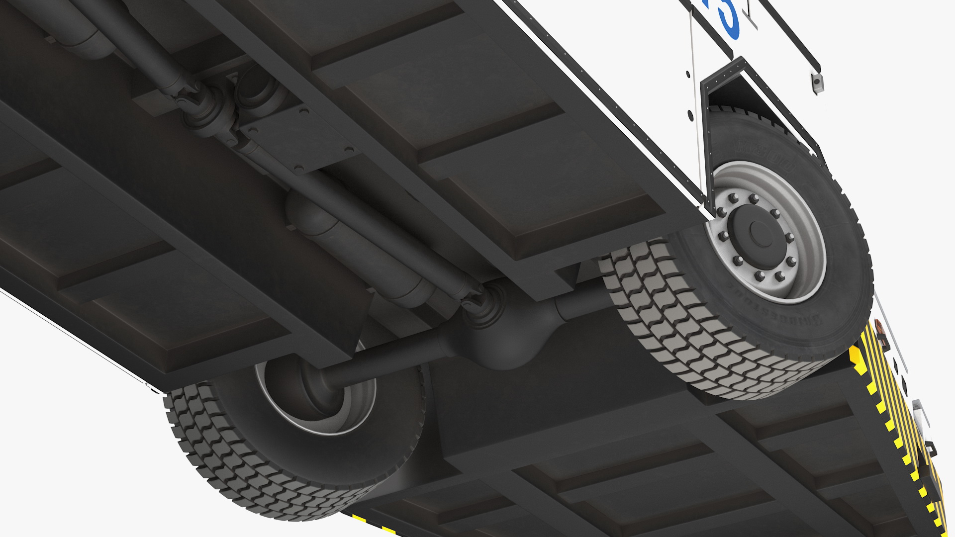 3D model Safeaero 220 Deicing Vehicle Working Position