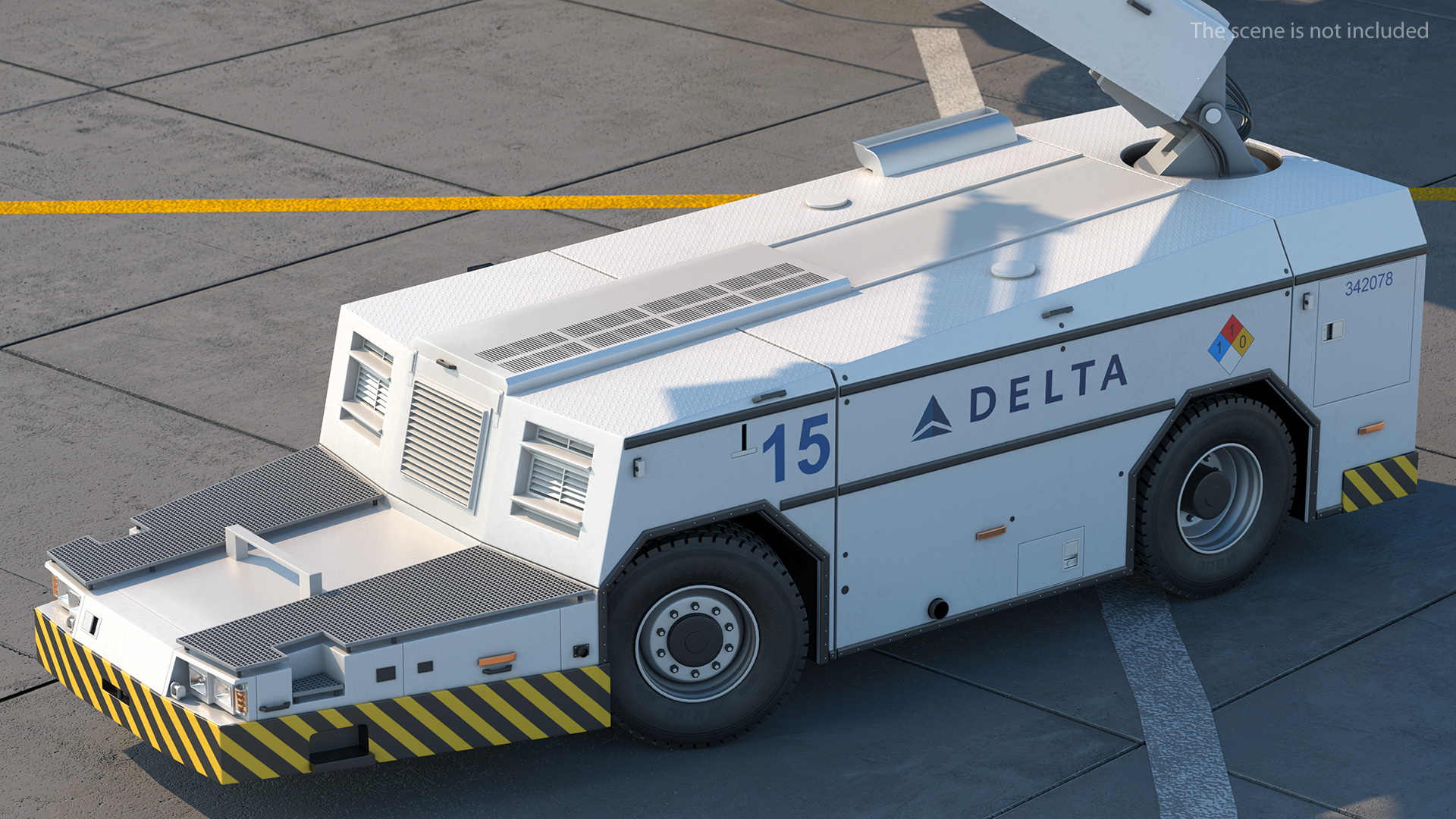 3D model Safeaero 220 Deicing Vehicle Working Position