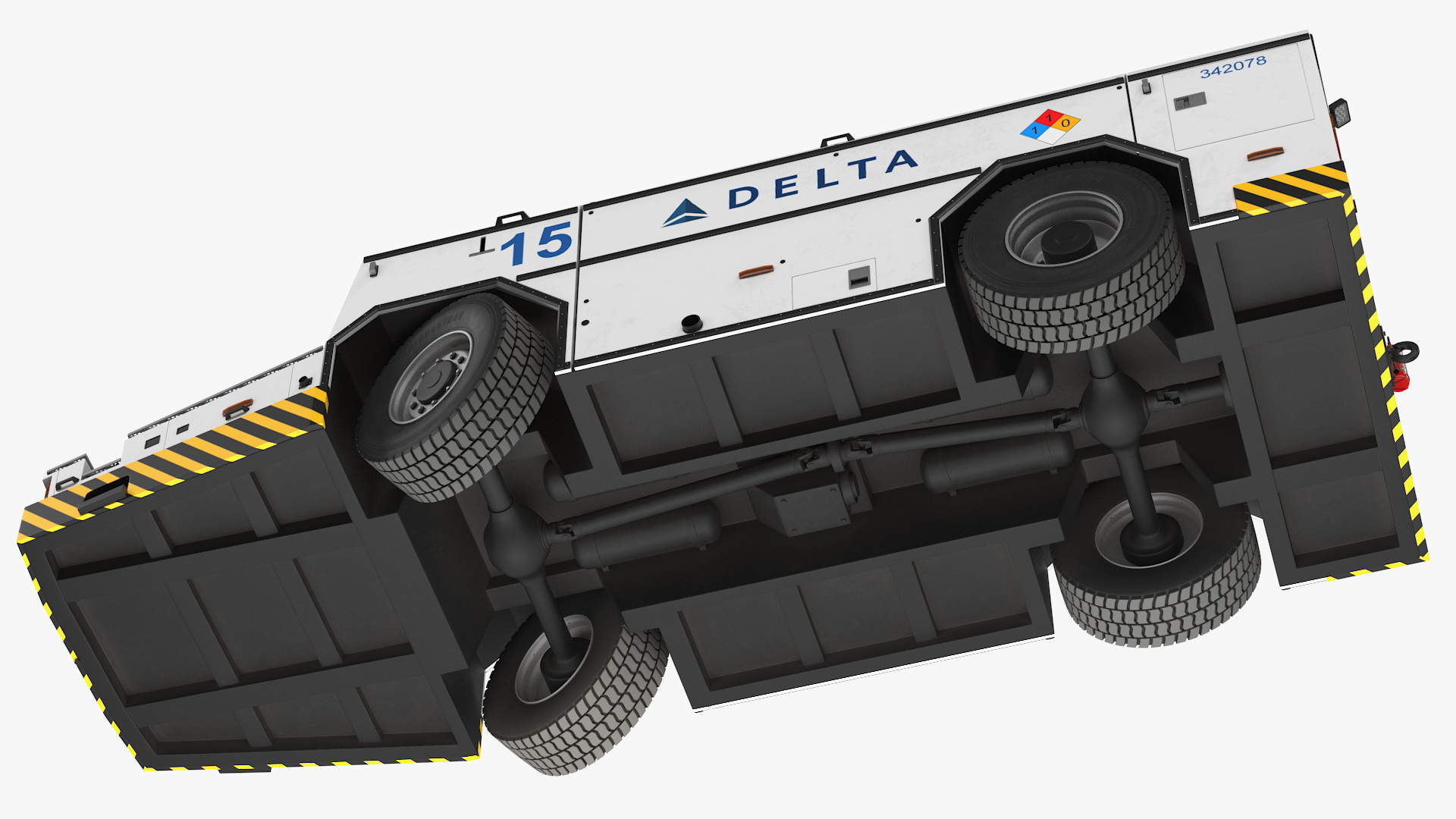 3D model Safeaero 220 Deicing Vehicle Working Position