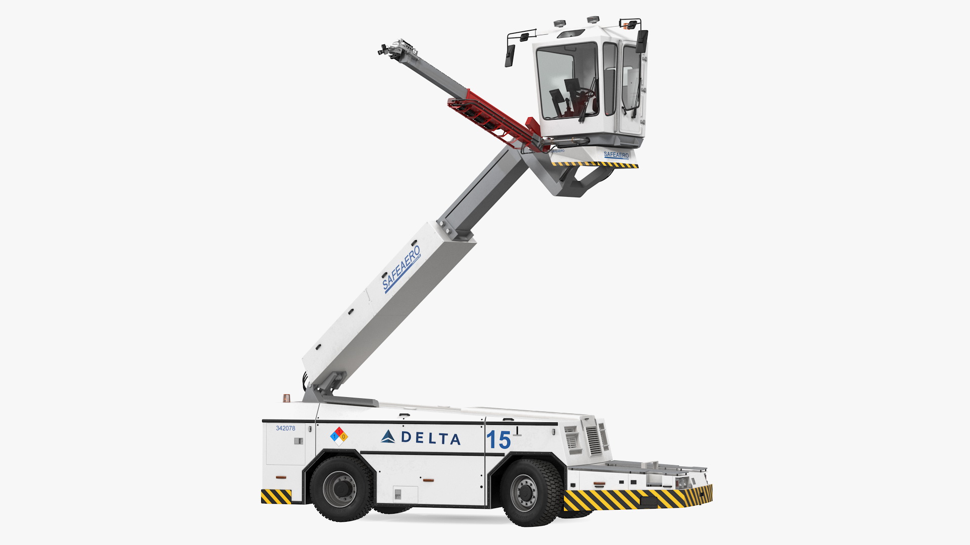 3D model Safeaero 220 Deicing Vehicle Working Position
