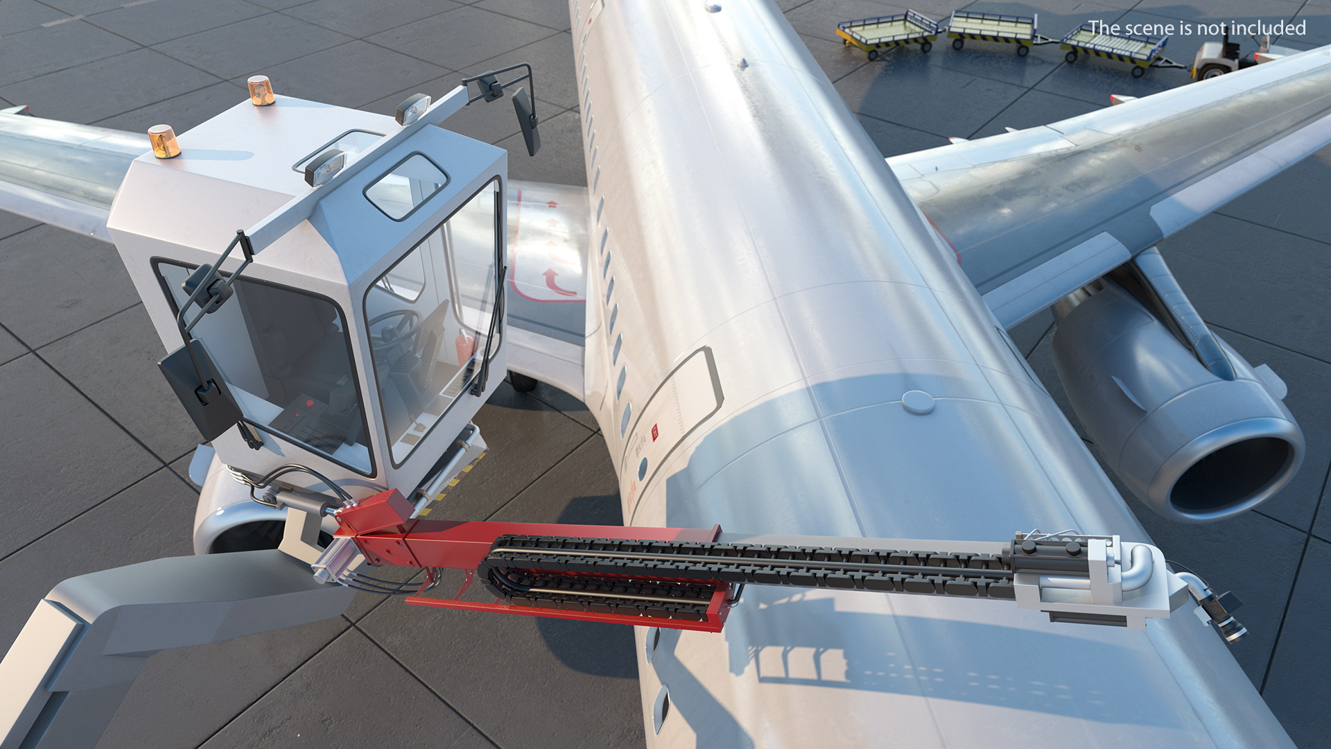3D model Safeaero 220 Deicing Vehicle Working Position