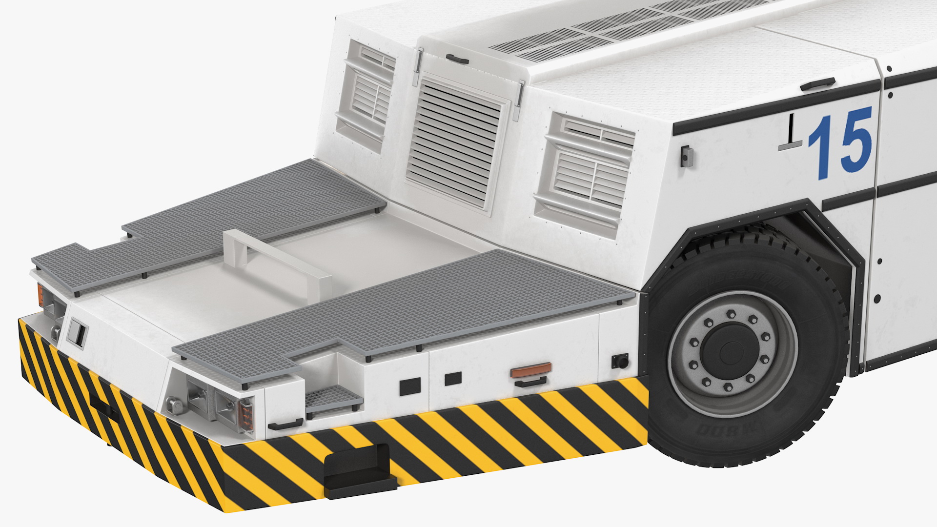 3D model Safeaero 220 Deicing Vehicle Working Position