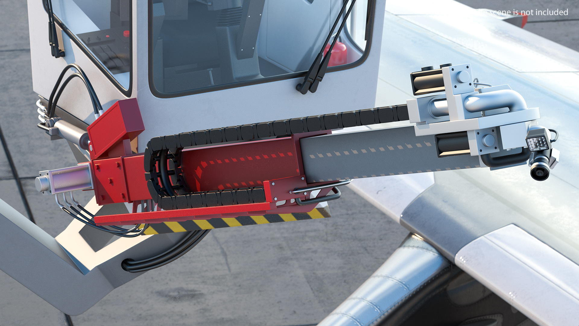 3D model Safeaero 220 Deicing Vehicle Working Position