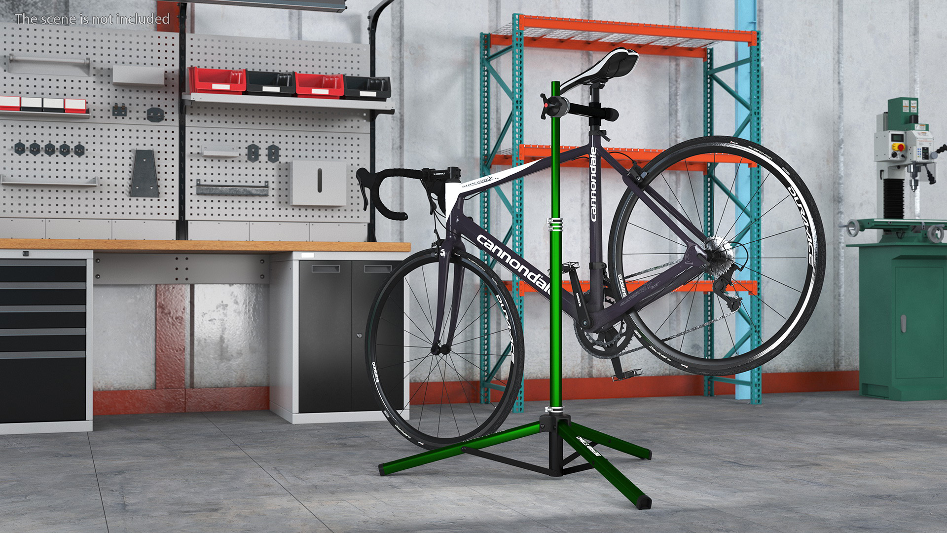 3D model Road Bicycle on a Repair Stand