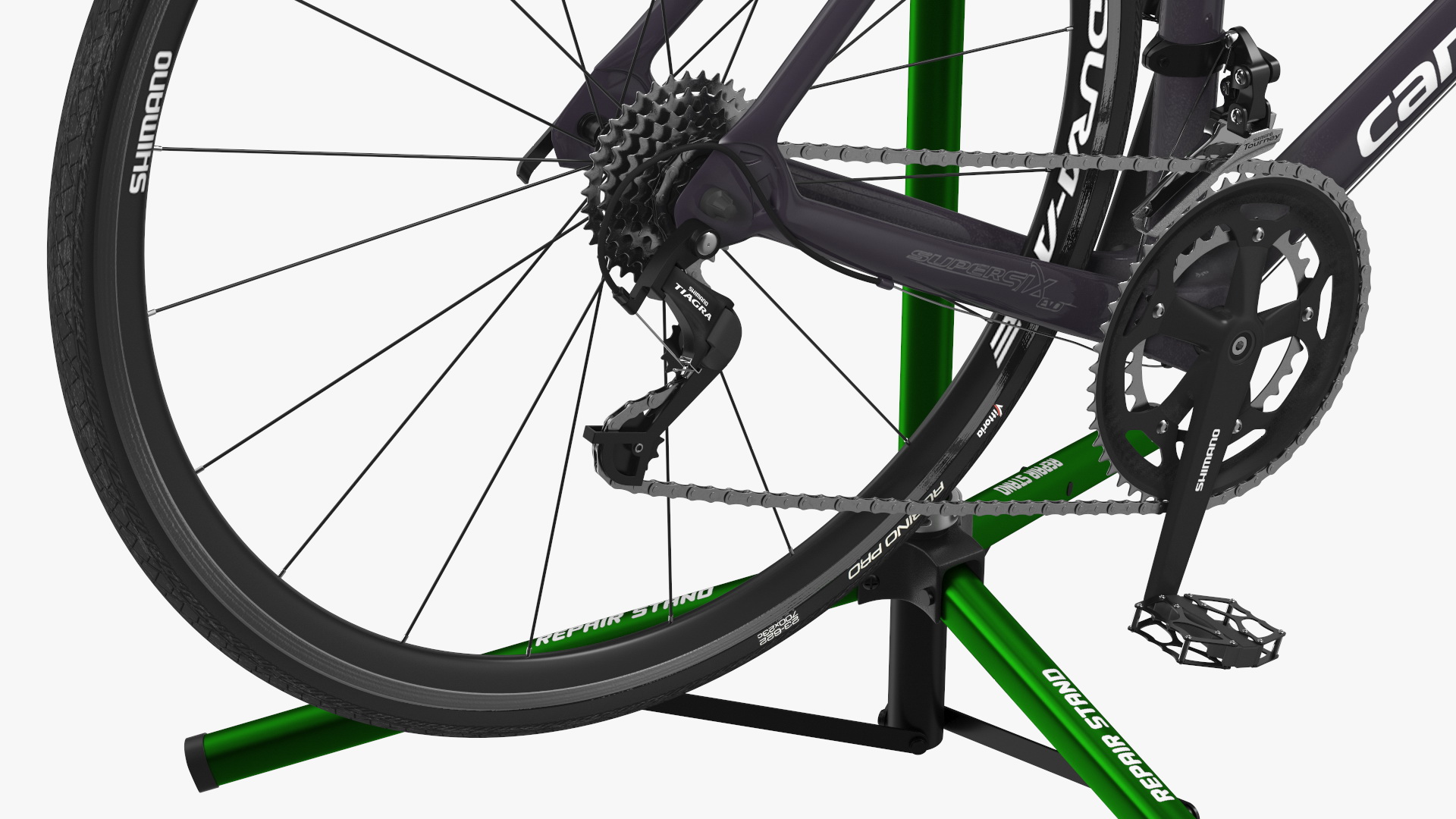 3D model Road Bicycle on a Repair Stand
