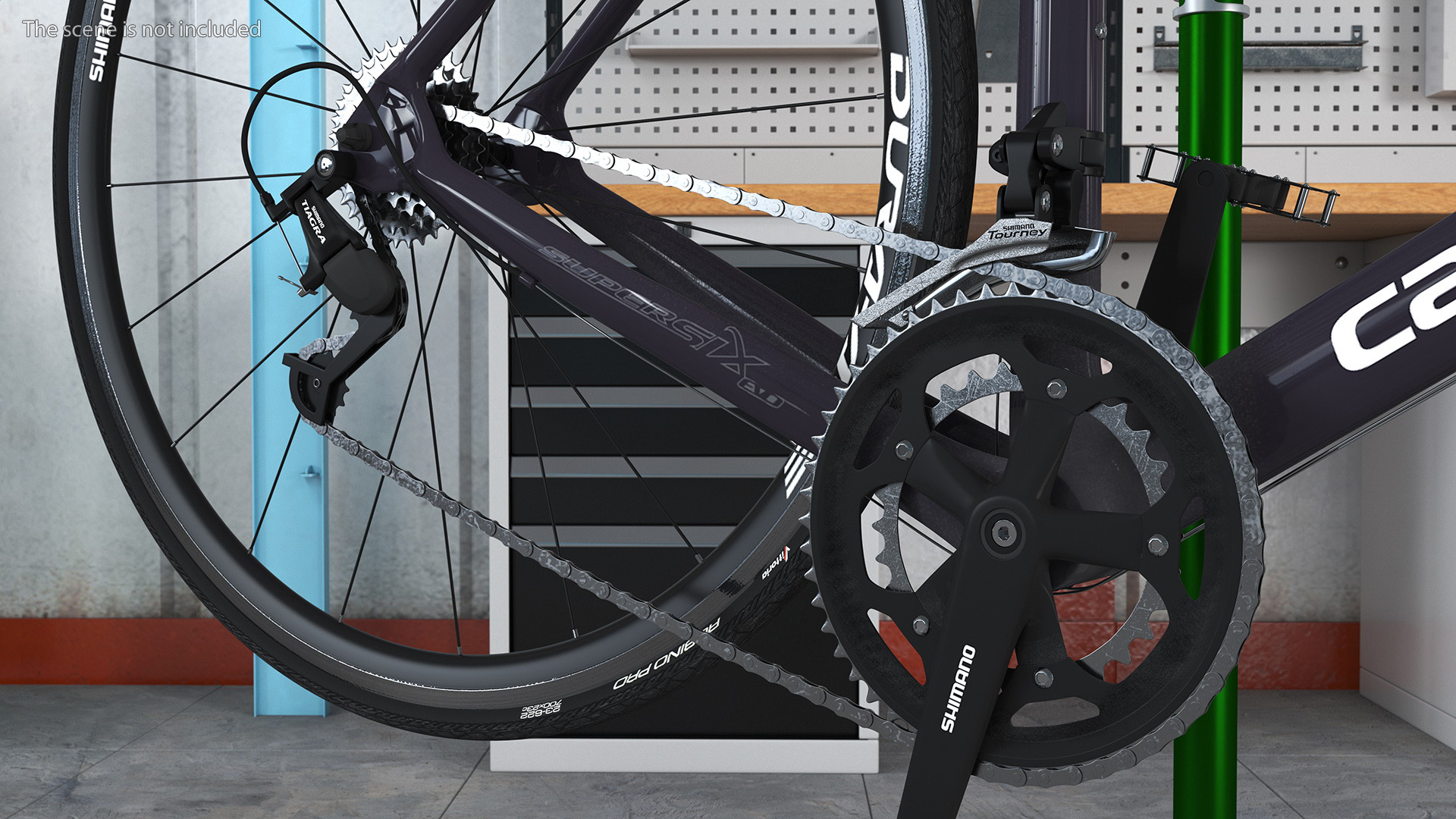 3D model Road Bicycle on a Repair Stand
