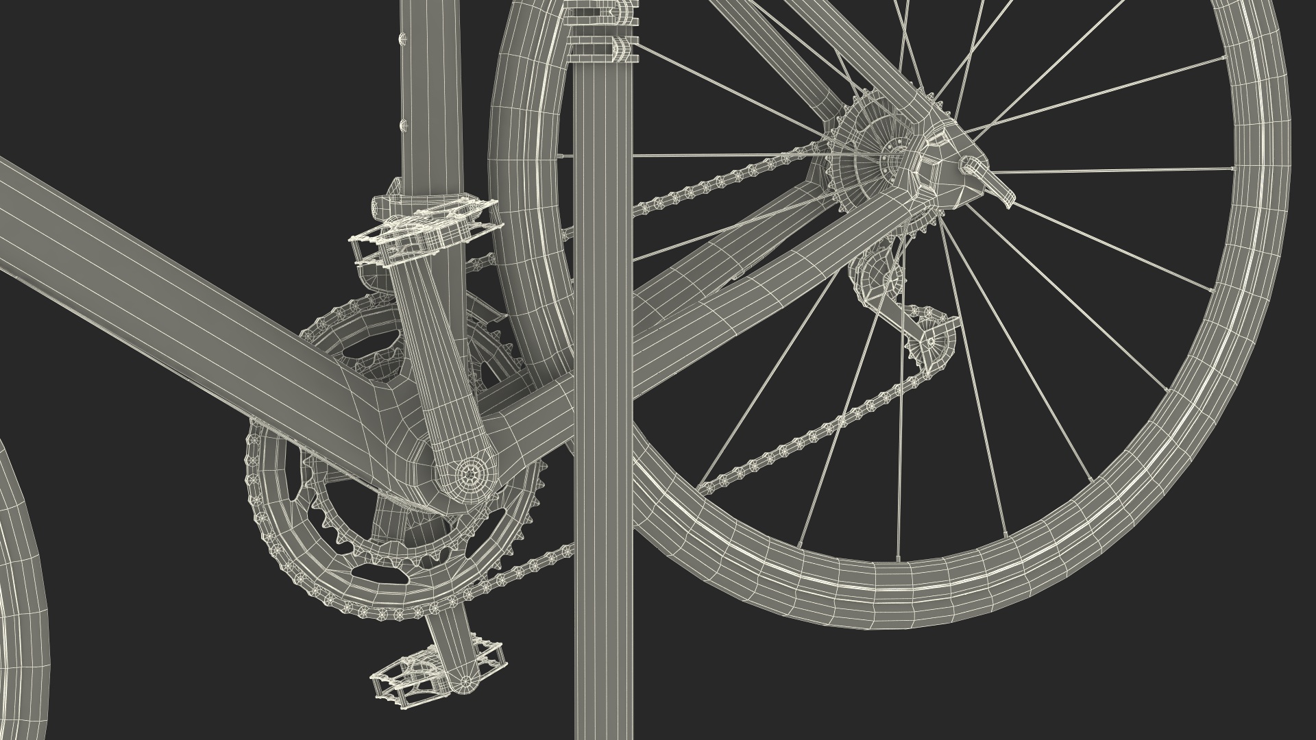 3D model Road Bicycle on a Repair Stand