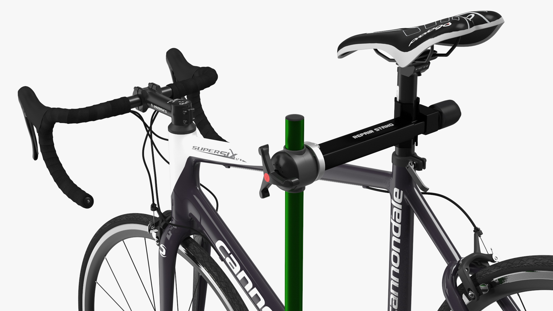 3D model Road Bicycle on a Repair Stand