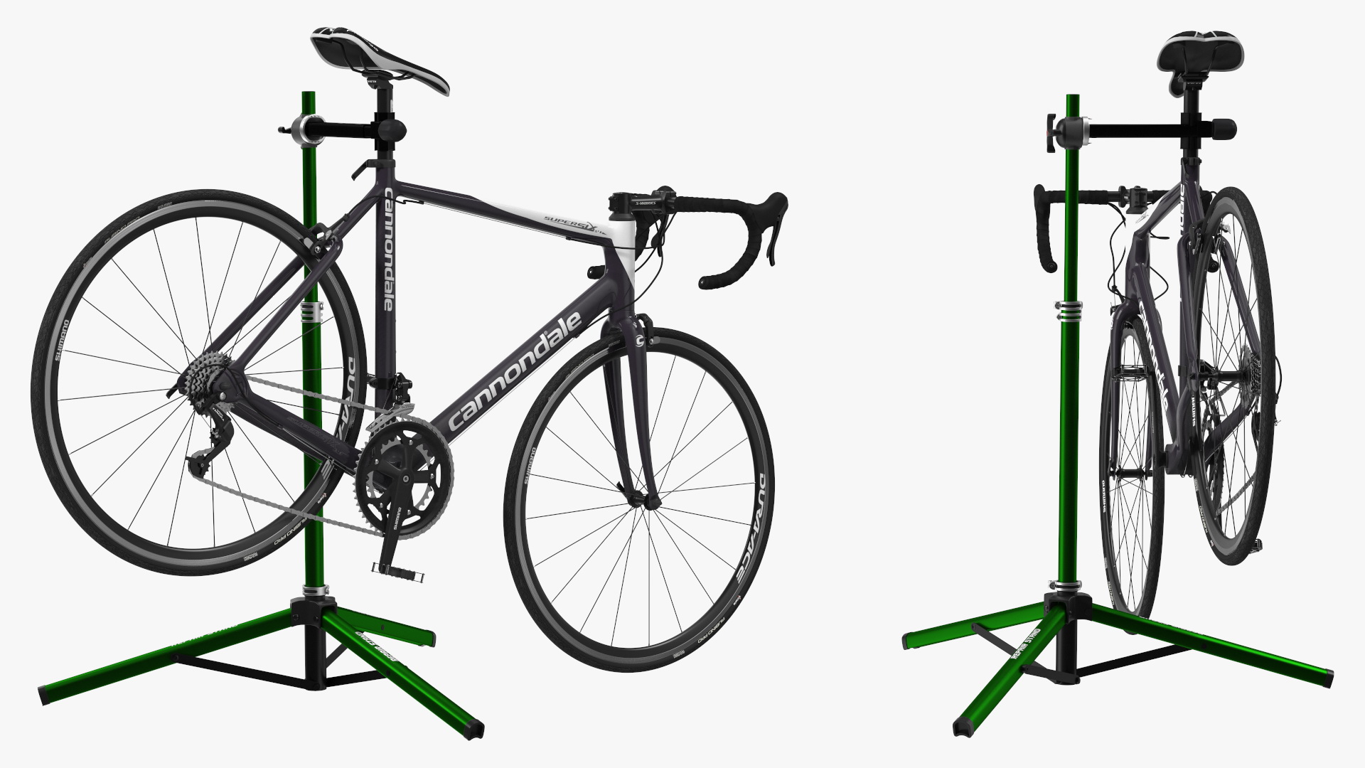 3D model Road Bicycle on a Repair Stand