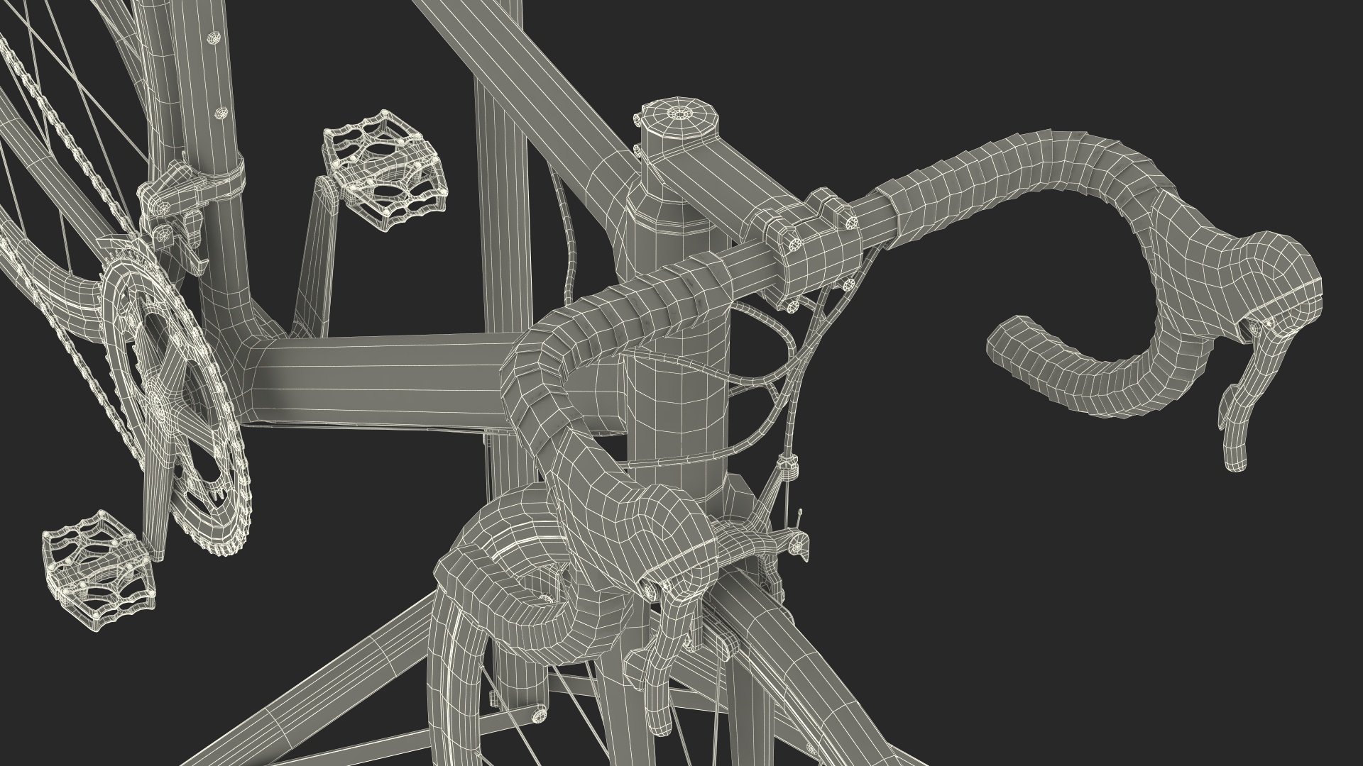 3D model Road Bicycle on a Repair Stand