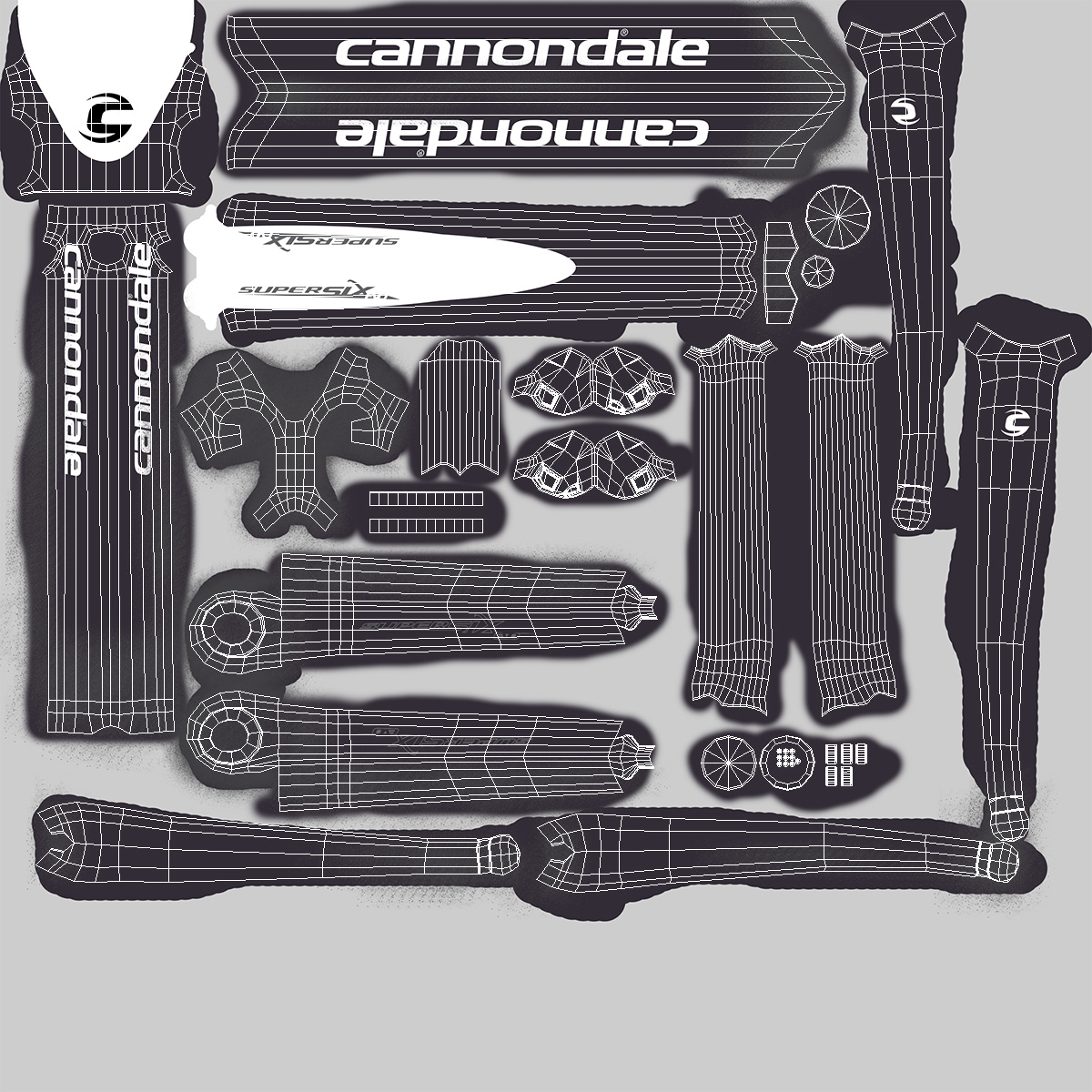3D model Road Bicycle on a Repair Stand