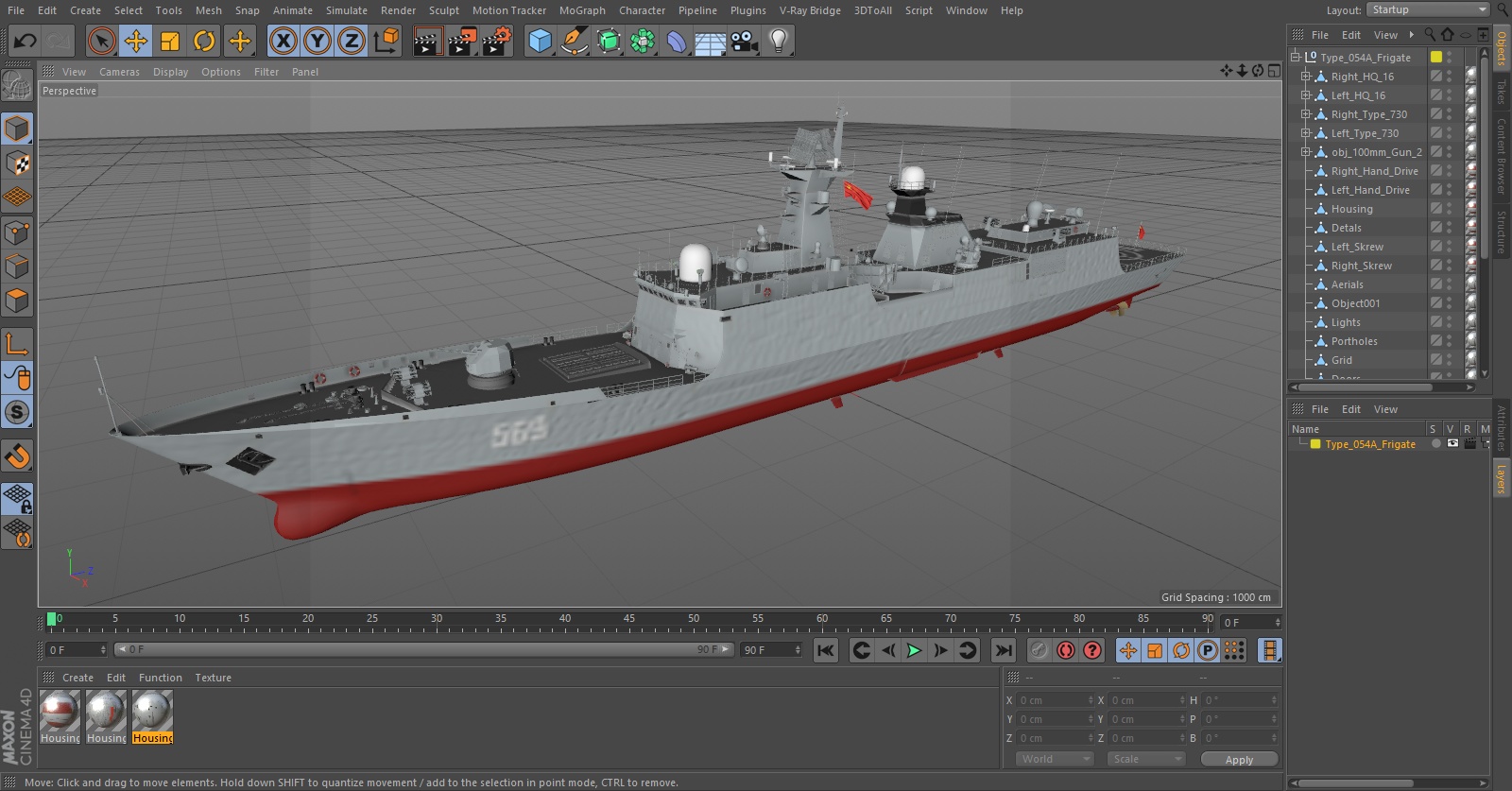 Type 054A Frigate 3D