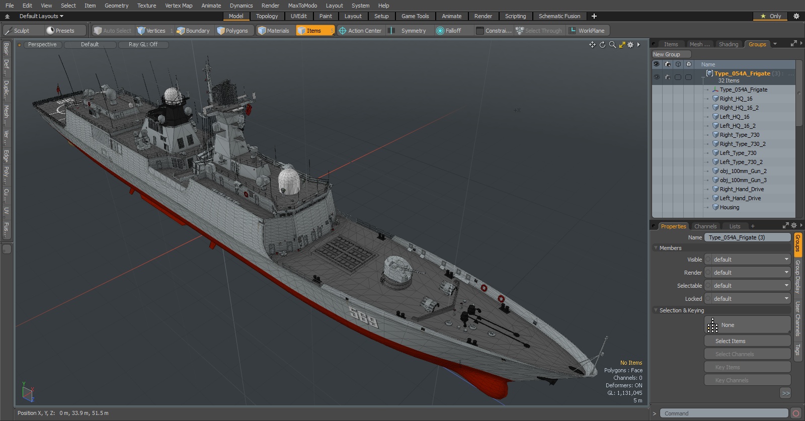 Type 054A Frigate 3D