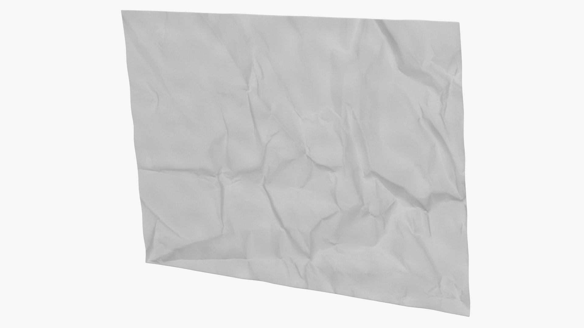 3D model Crumpled Paper Sheet