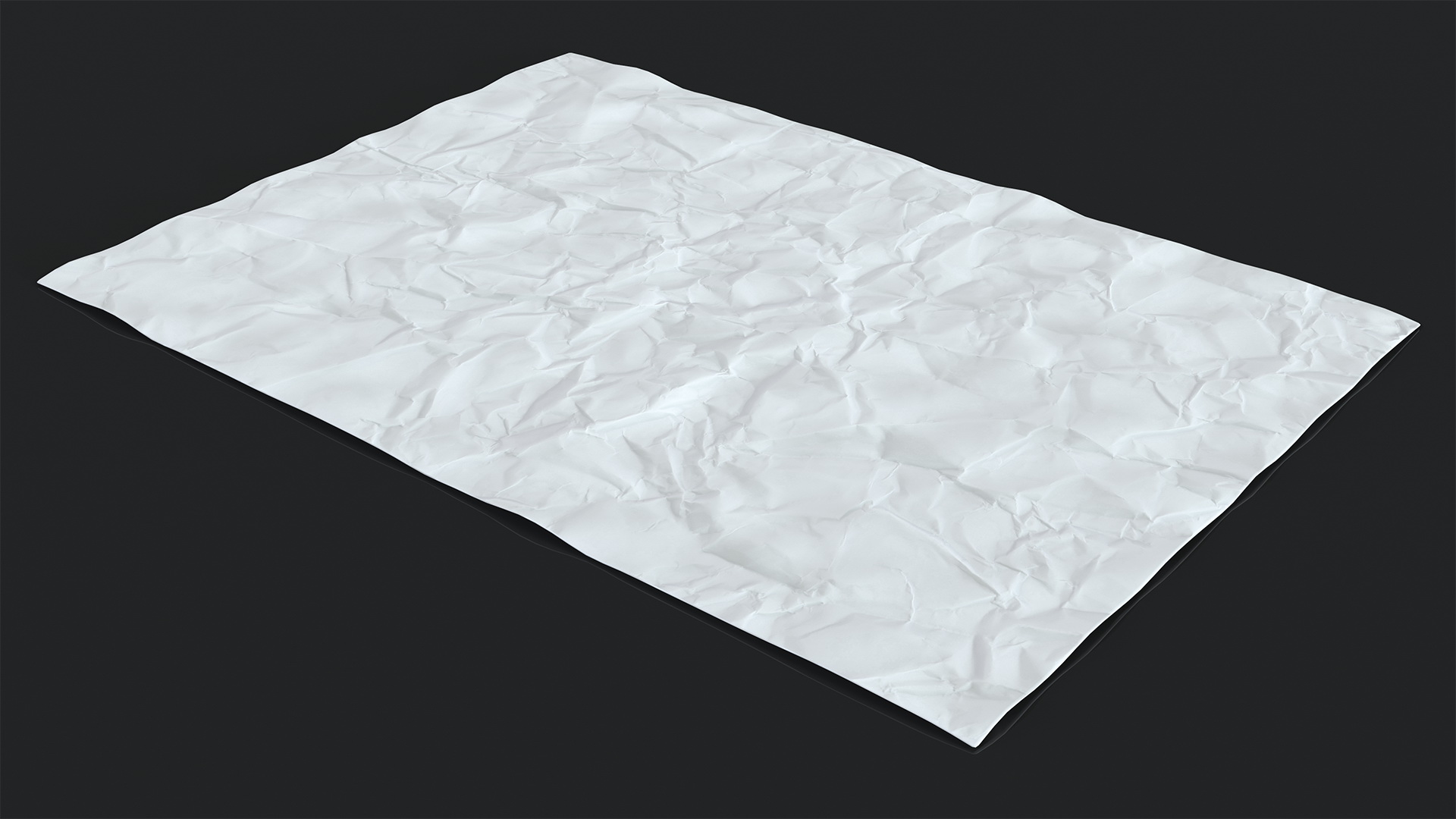3D model Crumpled Paper Sheet