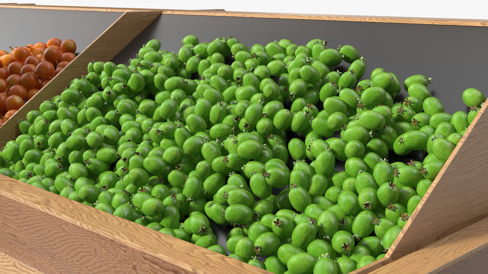 3D model An Elderly Man Near A Fruit Counter