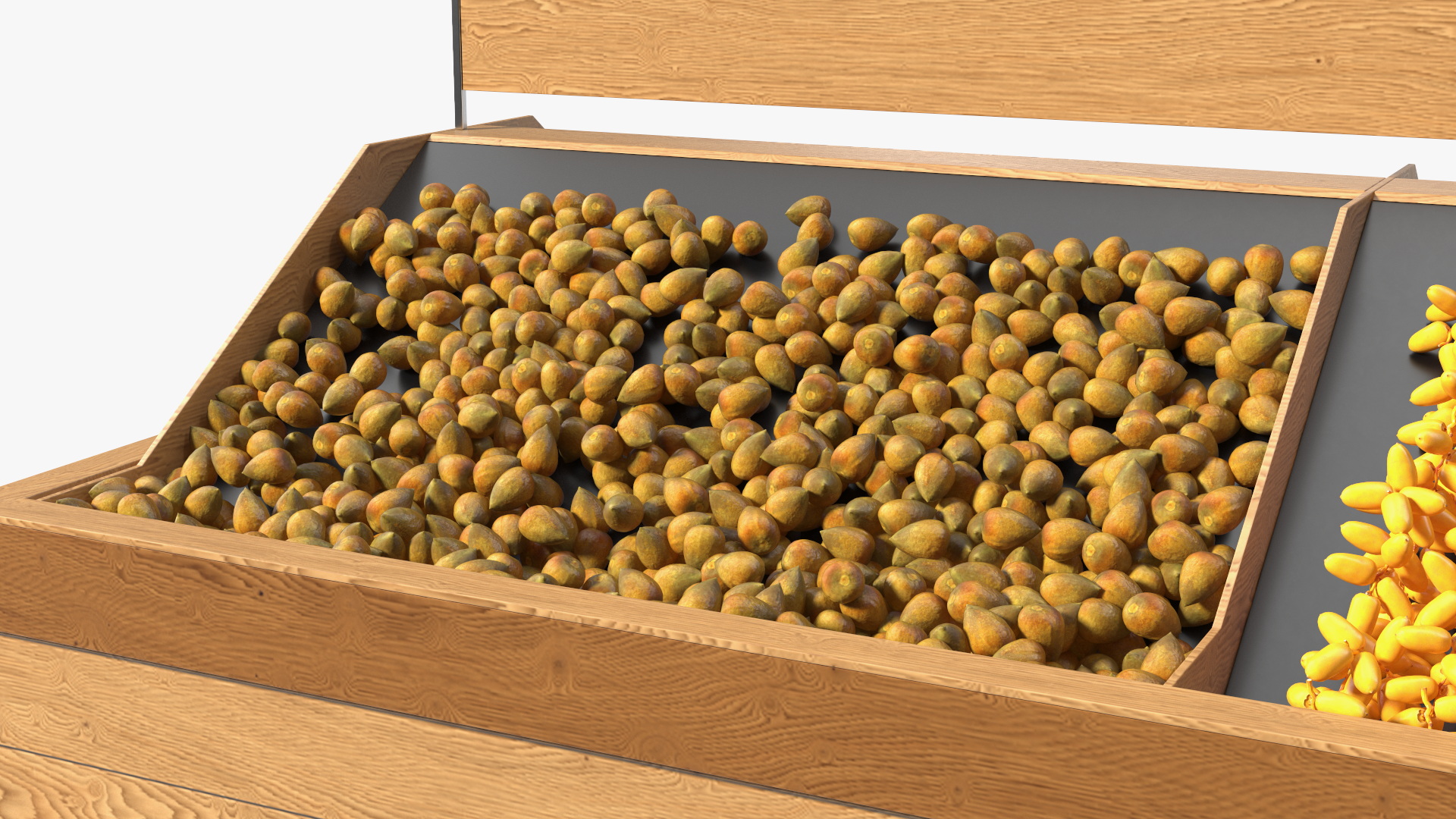 3D model An Elderly Man Near A Fruit Counter