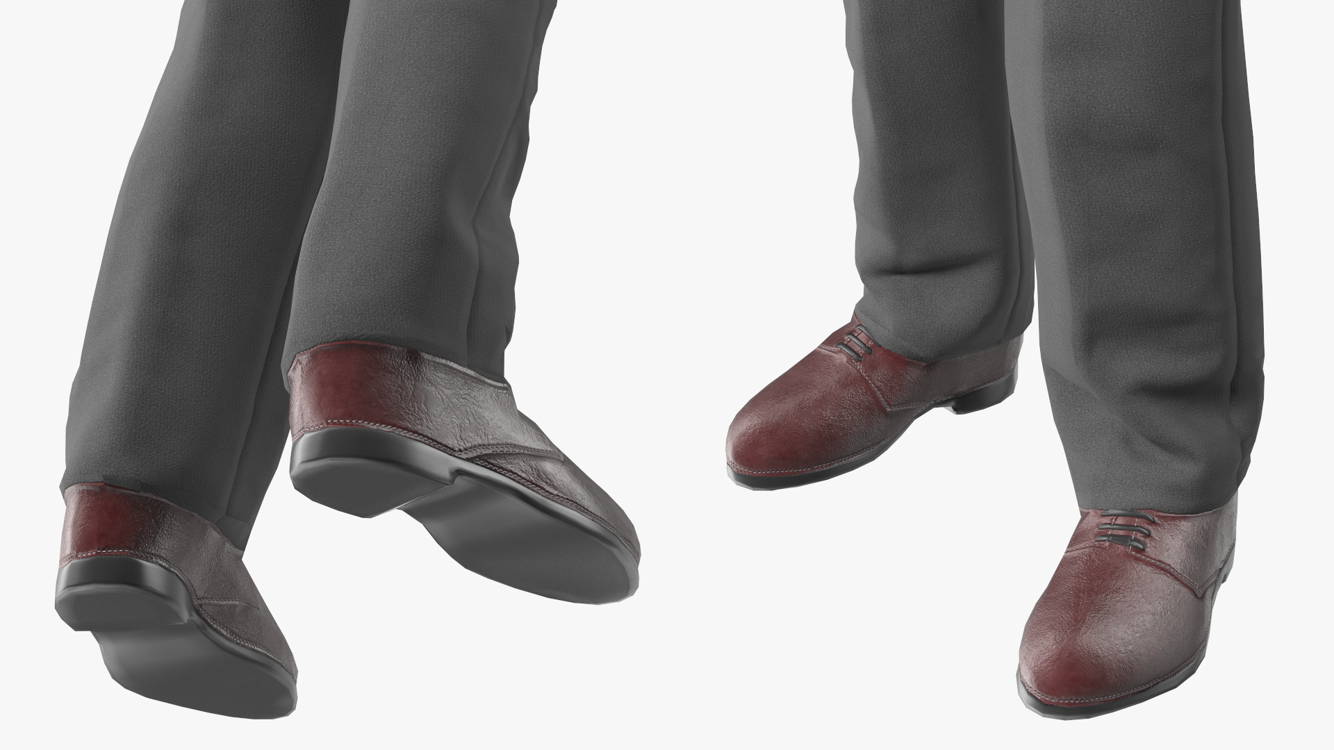 3D model An Elderly Man Near A Fruit Counter