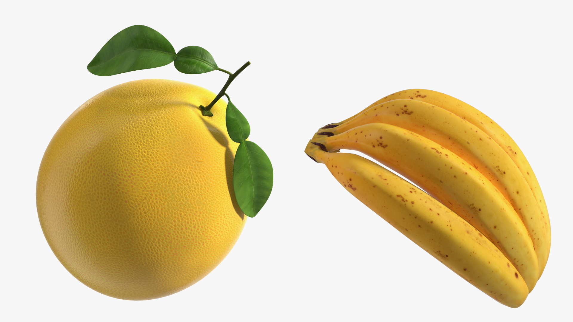 3D model An Elderly Man Near A Fruit Counter
