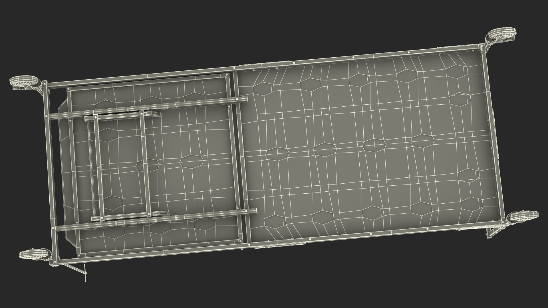 3D Stryker Emergency Relief Bed Flat model