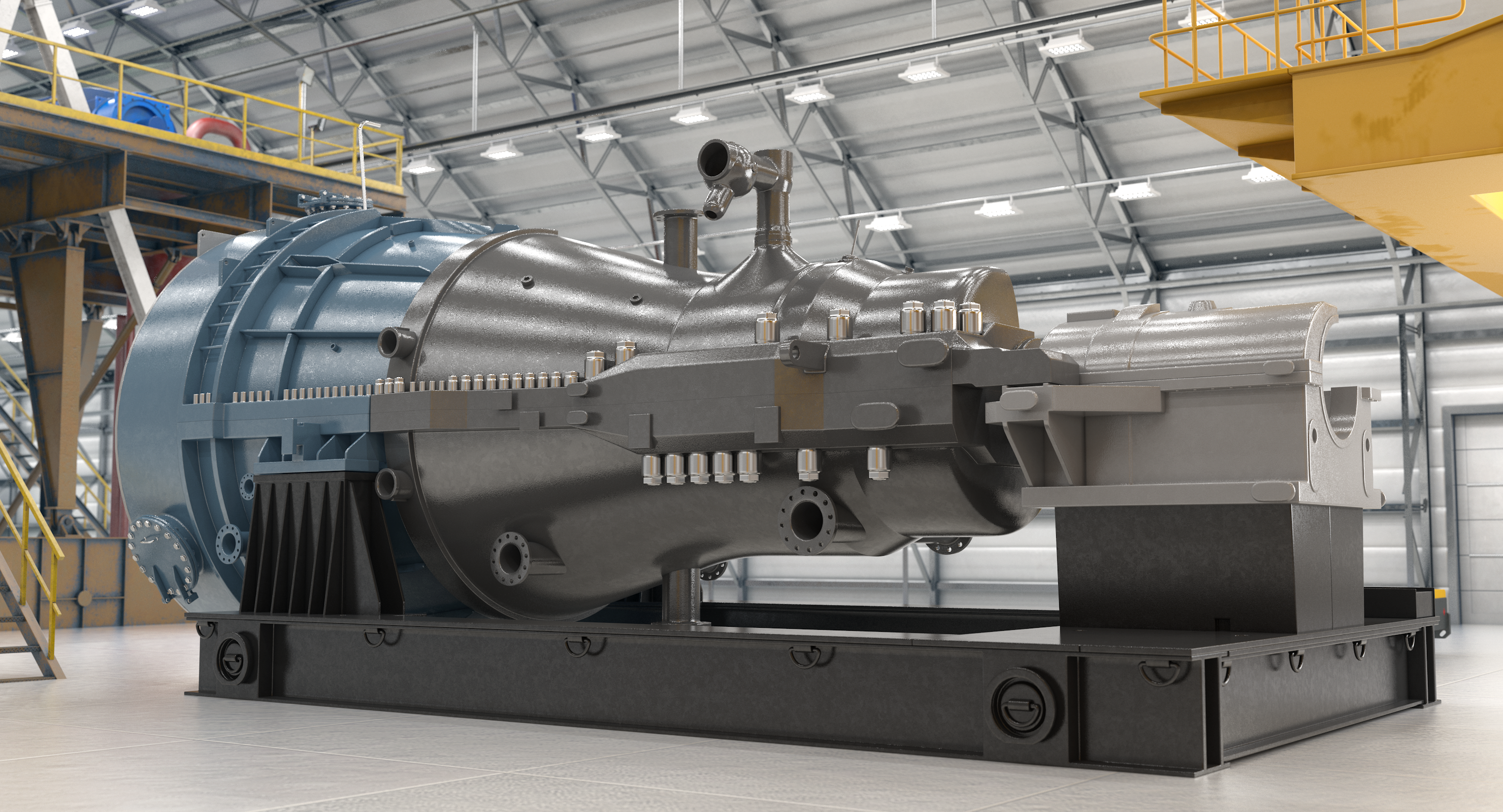Cross Section of Steam Turbine, view 10