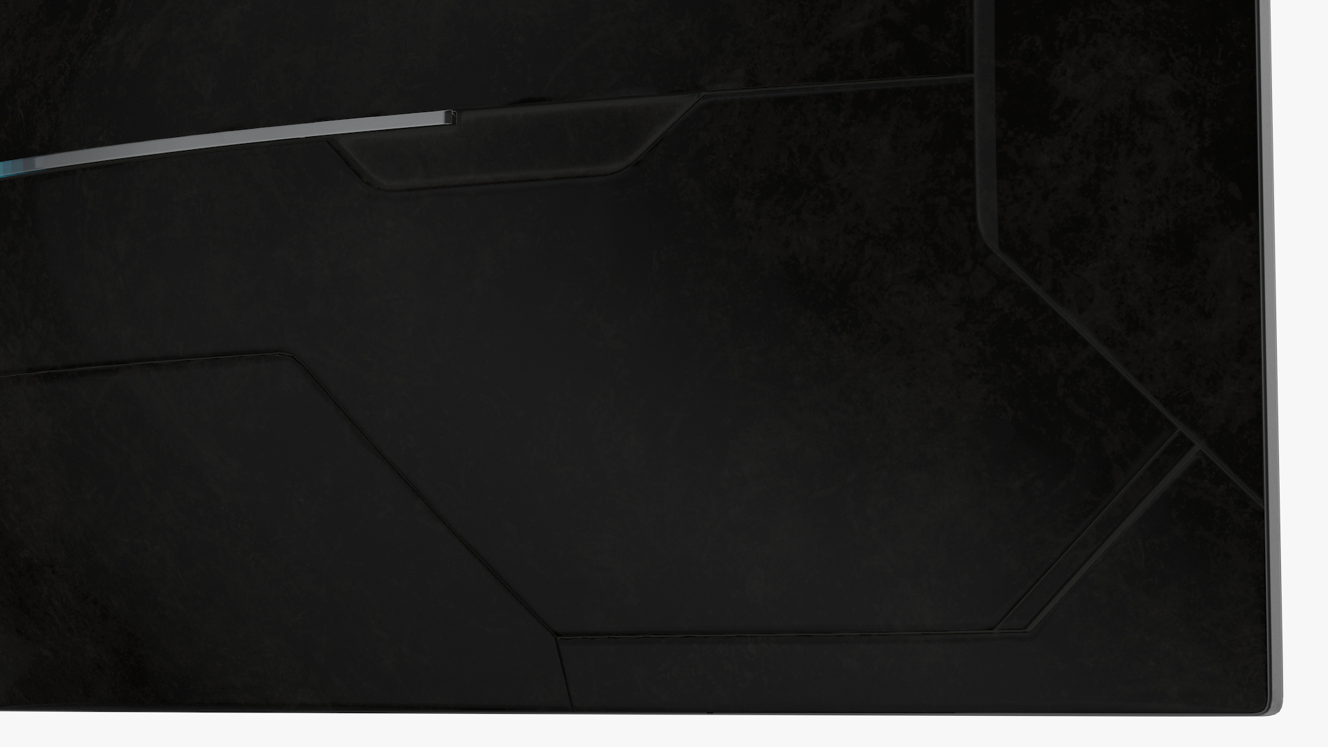 3D Curved Ultrawide Gaming Monitor Rigged model