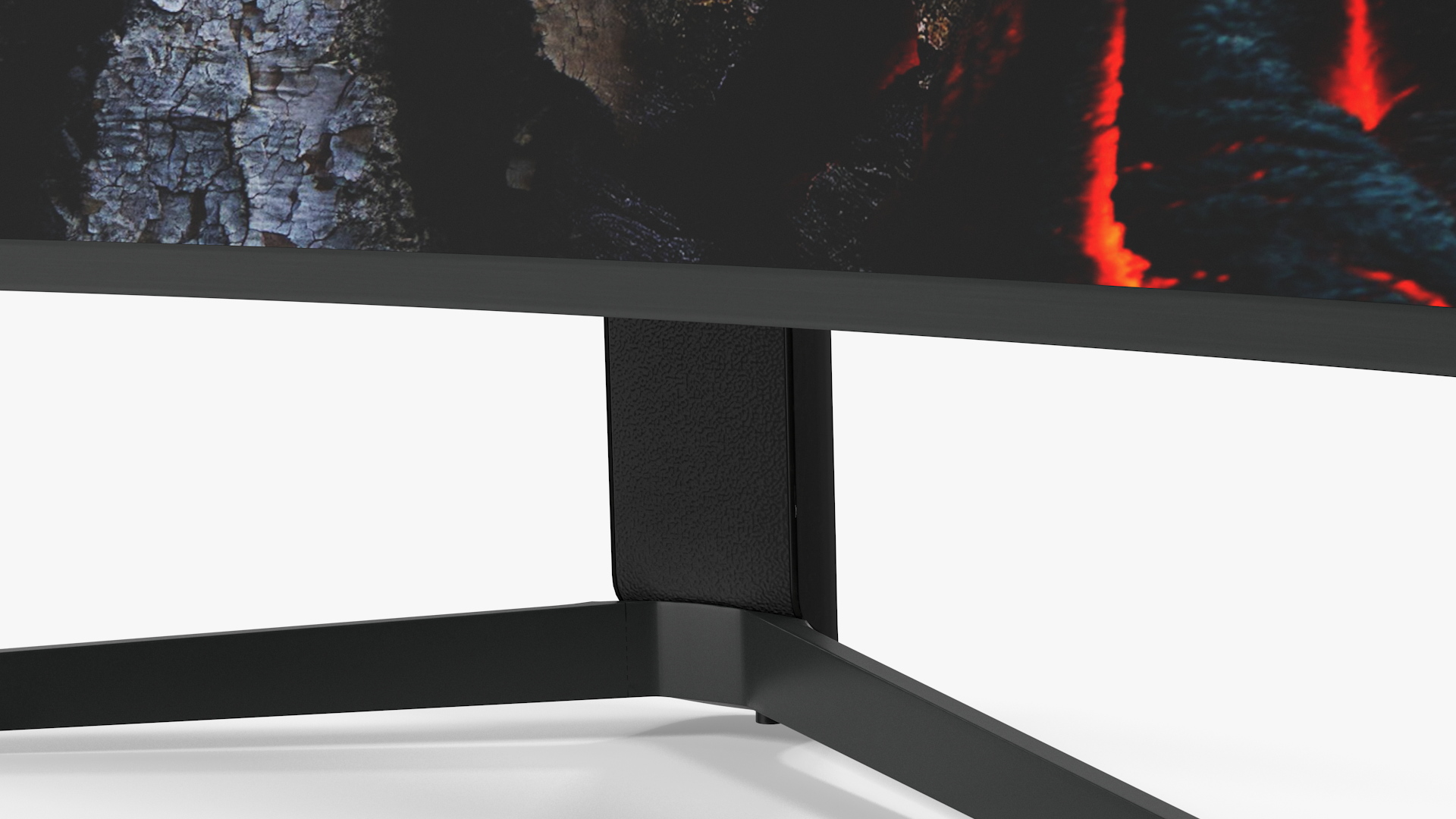 3D Curved Ultrawide Gaming Monitor Rigged model