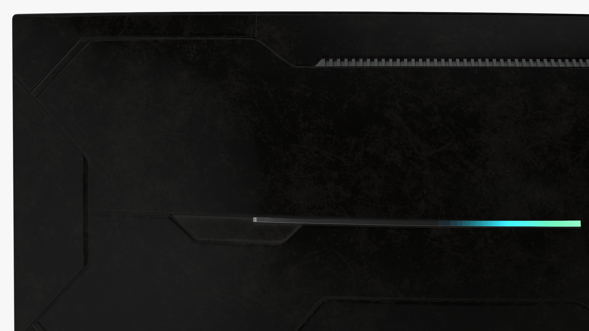 3D Curved Ultrawide Gaming Monitor Rigged model
