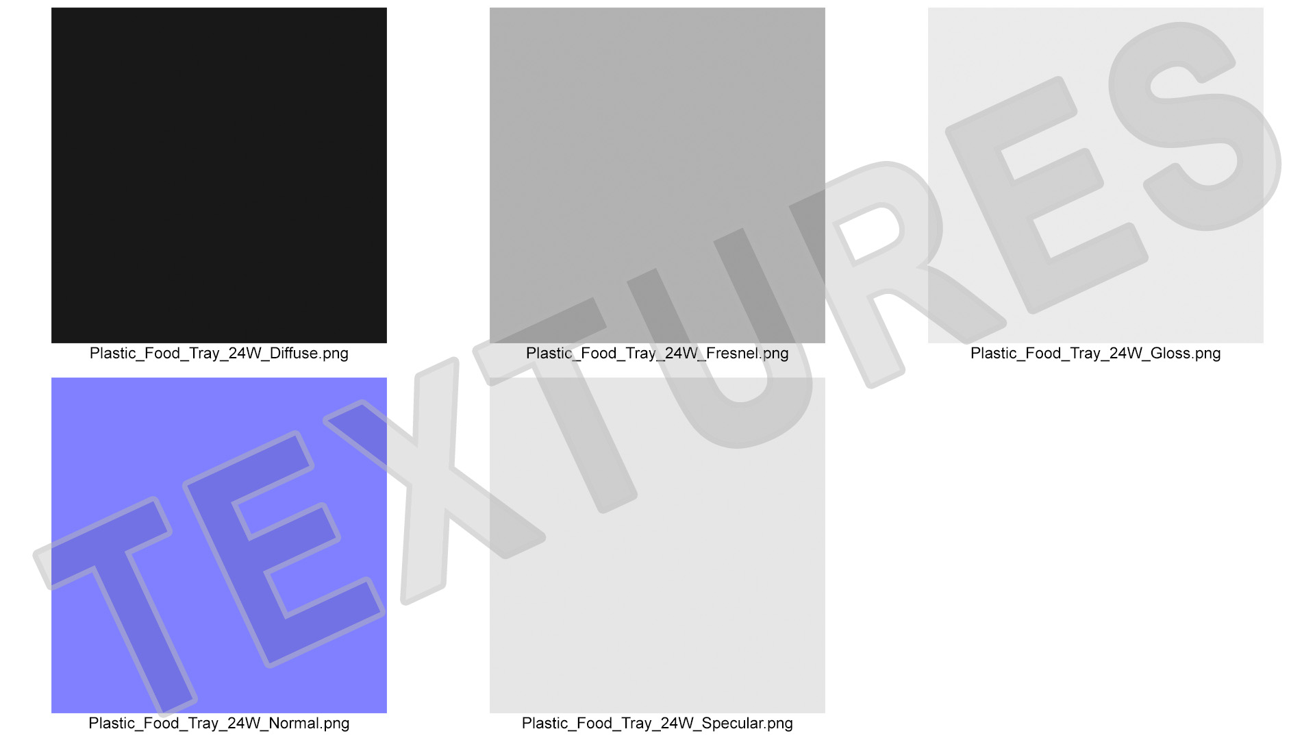 3D model Disposable Food Container without Lid 21x15cm