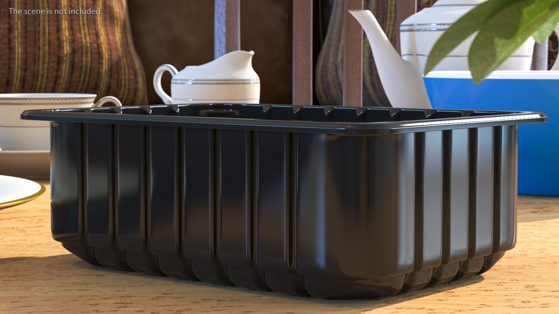 3D model Disposable Food Container without Lid 21x15cm