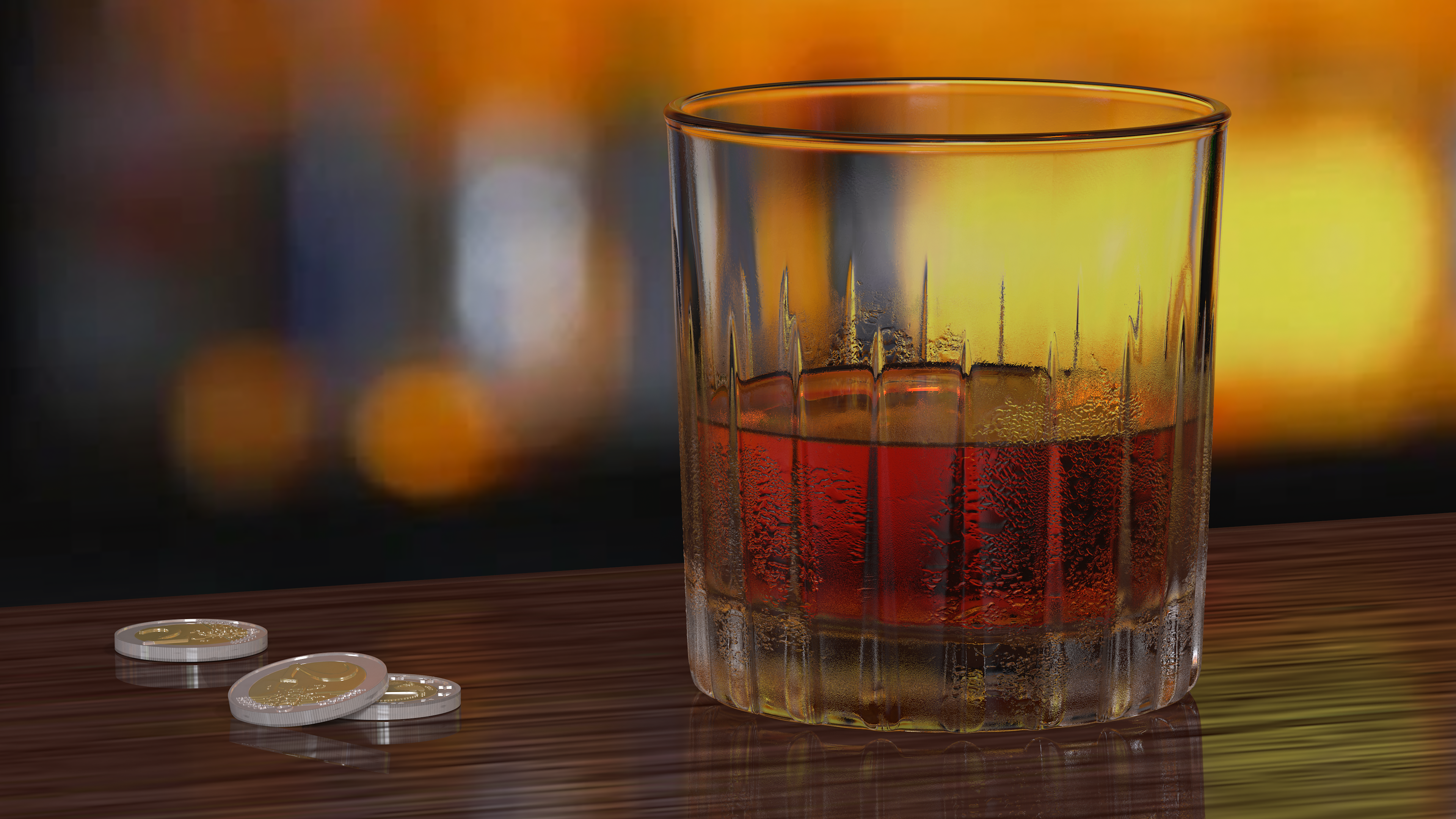 European Crystal Misted Rocks Glass With Whiskey, view 11