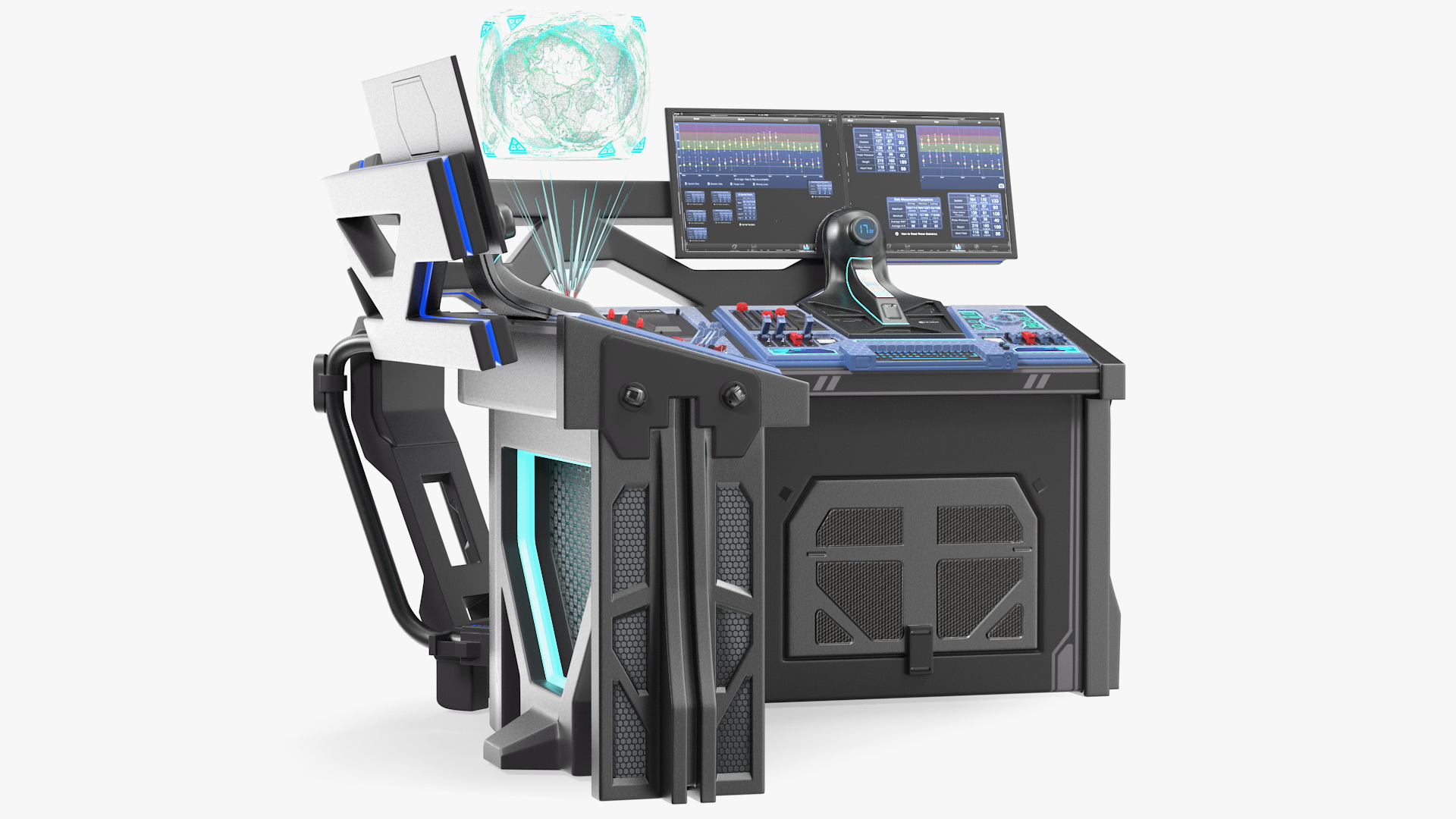 Sci Fi Corner Control Panel 3D