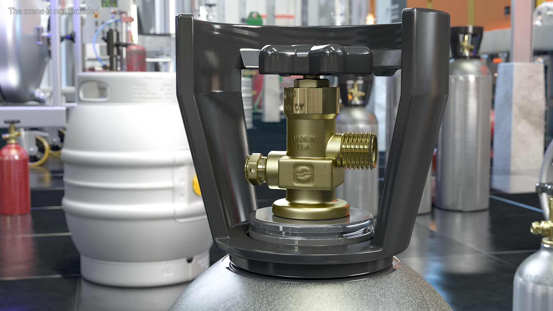 3D Aluminum Co2 Tank Set