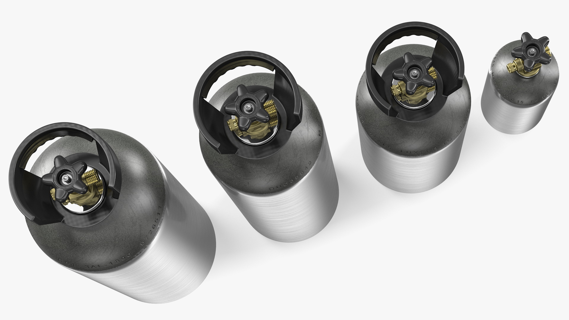 3D Aluminum Co2 Tank Set