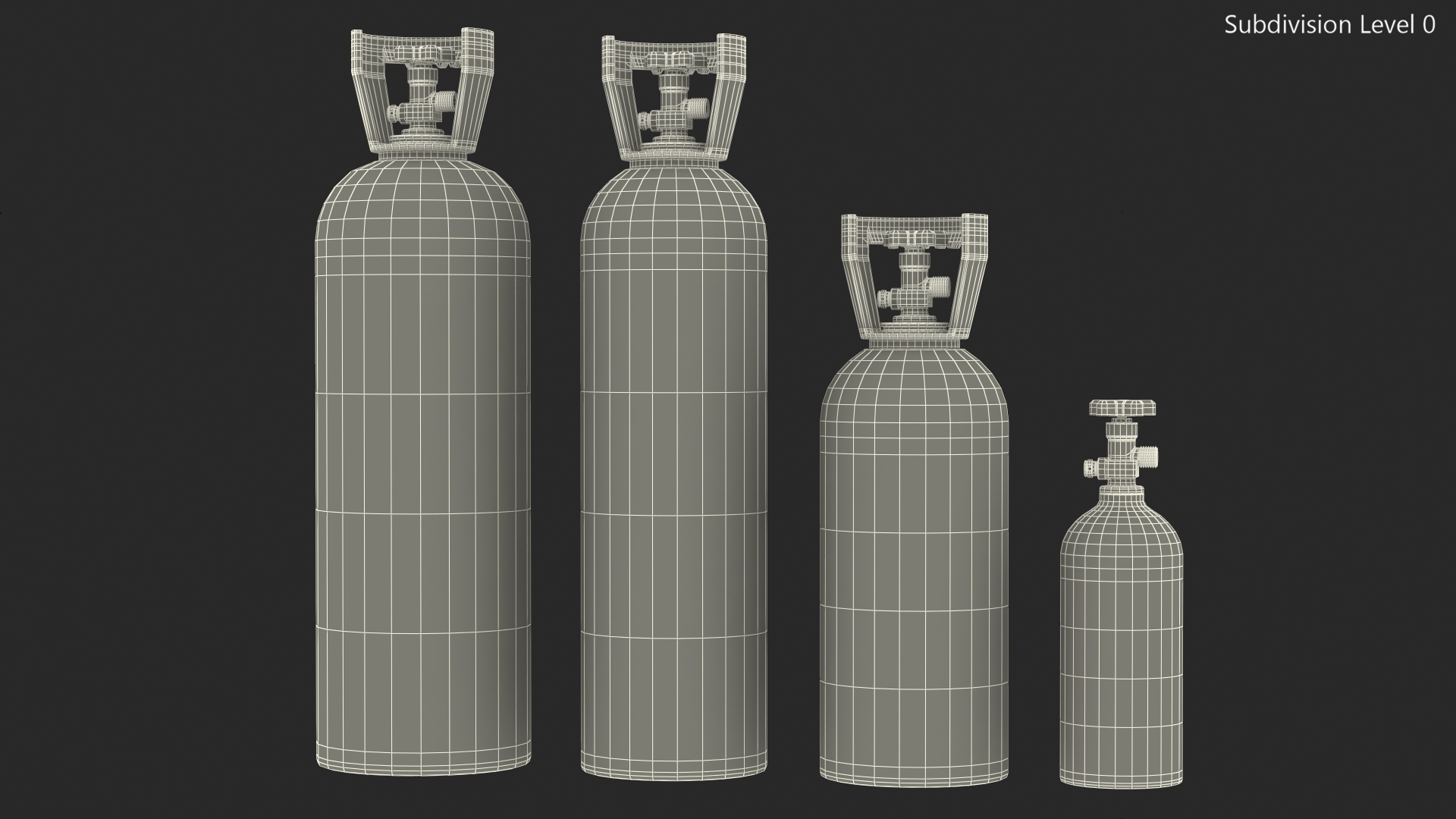 3D Aluminum Co2 Tank Set