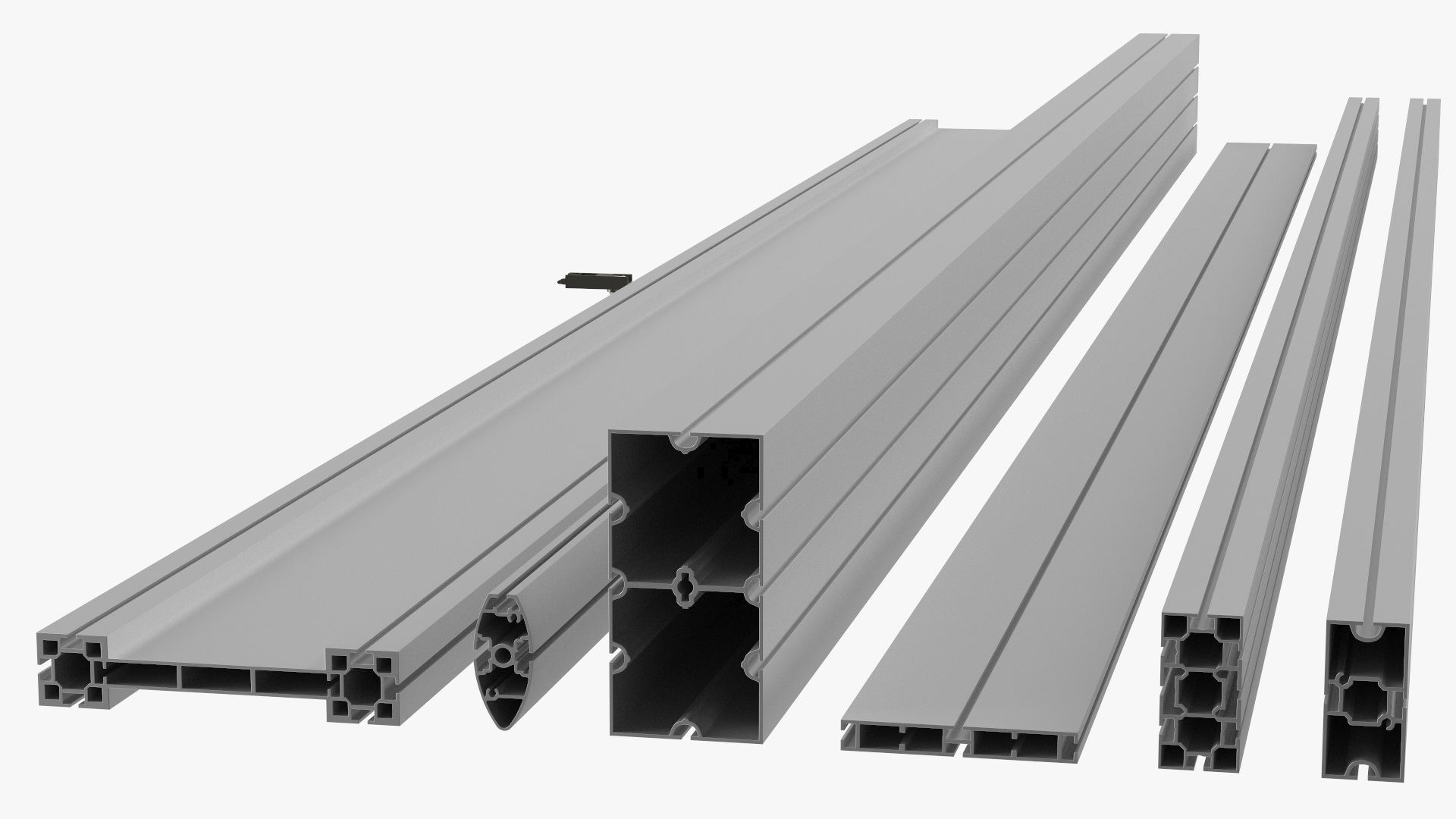 3D Octanorm Exhibition Systems Metal Extrusions Set model