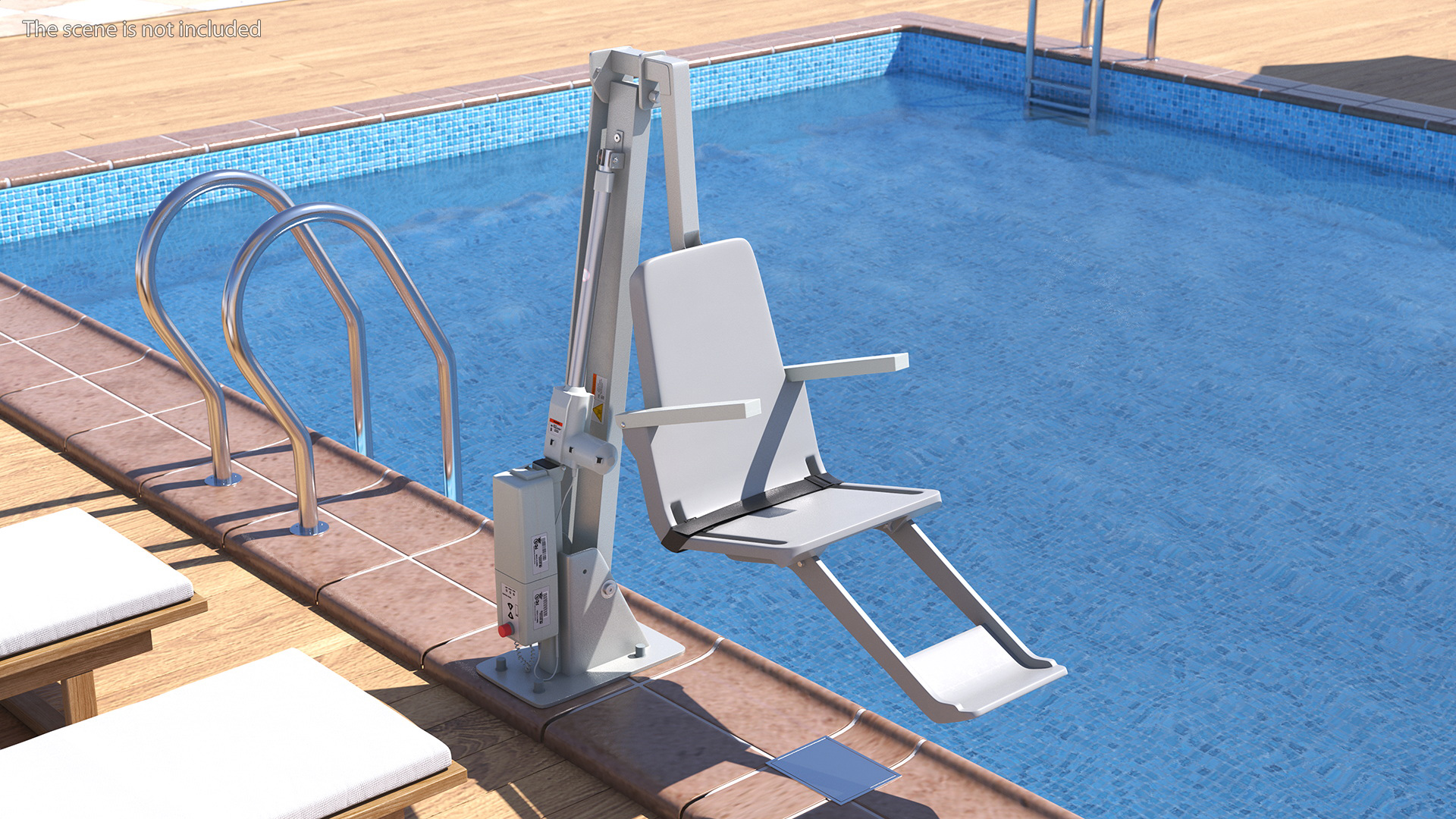3D model Pool Lift Rigged for Maya